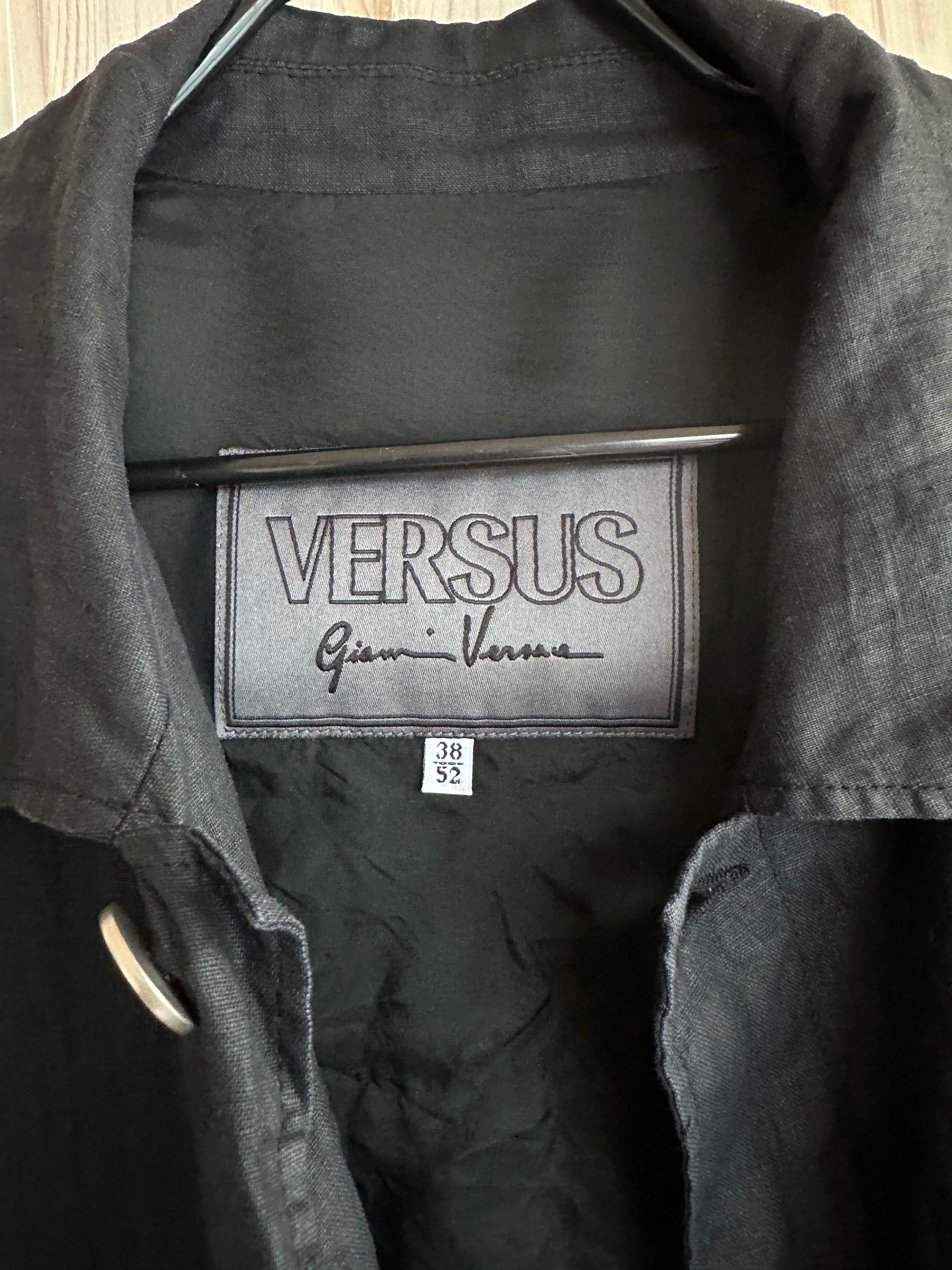 Versace VERSUS Versace linen light jacket dark blue Size US L / EU 52-54 / 3 - 11 Thumbnail