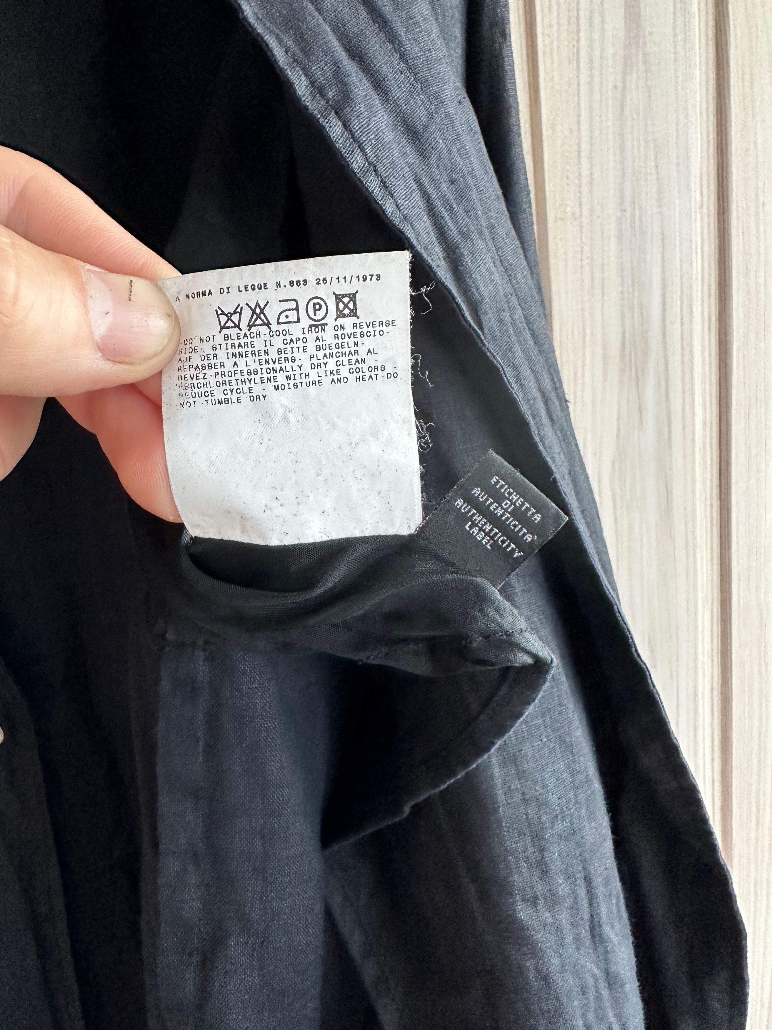Versace VERSUS Versace linen light jacket dark blue Size US L / EU 52-54 / 3 - 10 Thumbnail