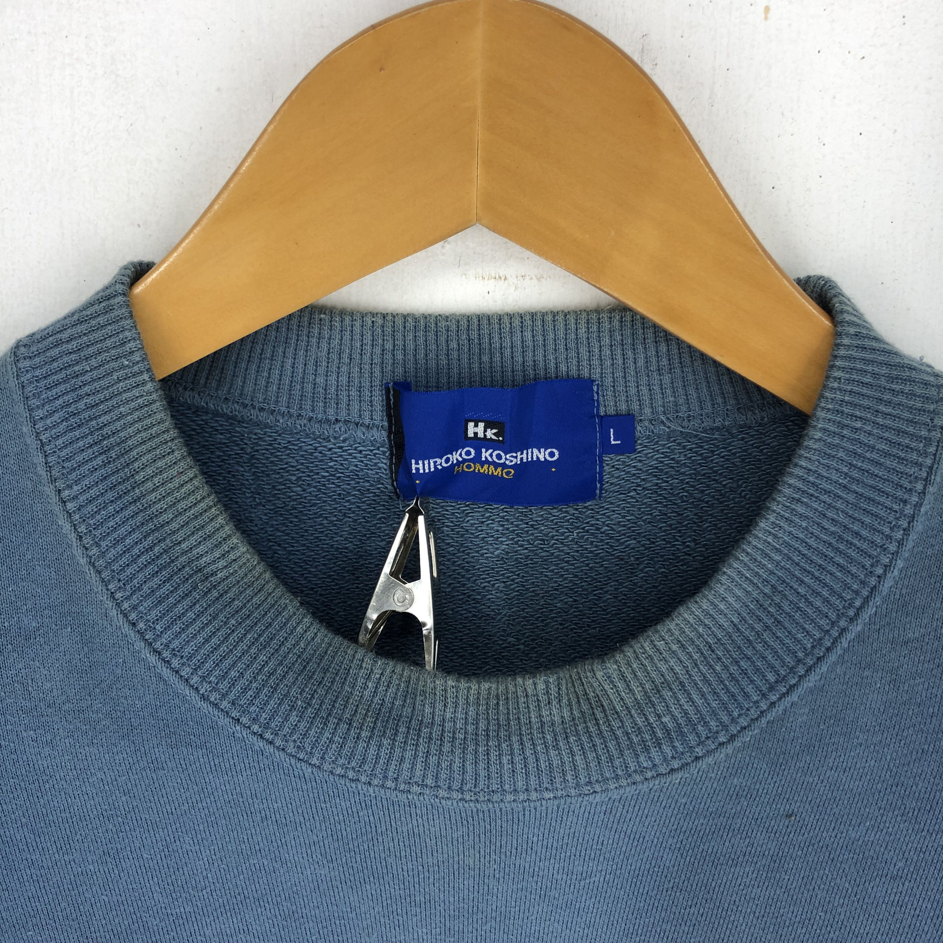 Hiroko Koshino Homme HIROKO KOSHINO HOMME Crew Neck Sweatshirt #2498-87 Size US M / EU 48-50 / 2 - 5 Thumbnail