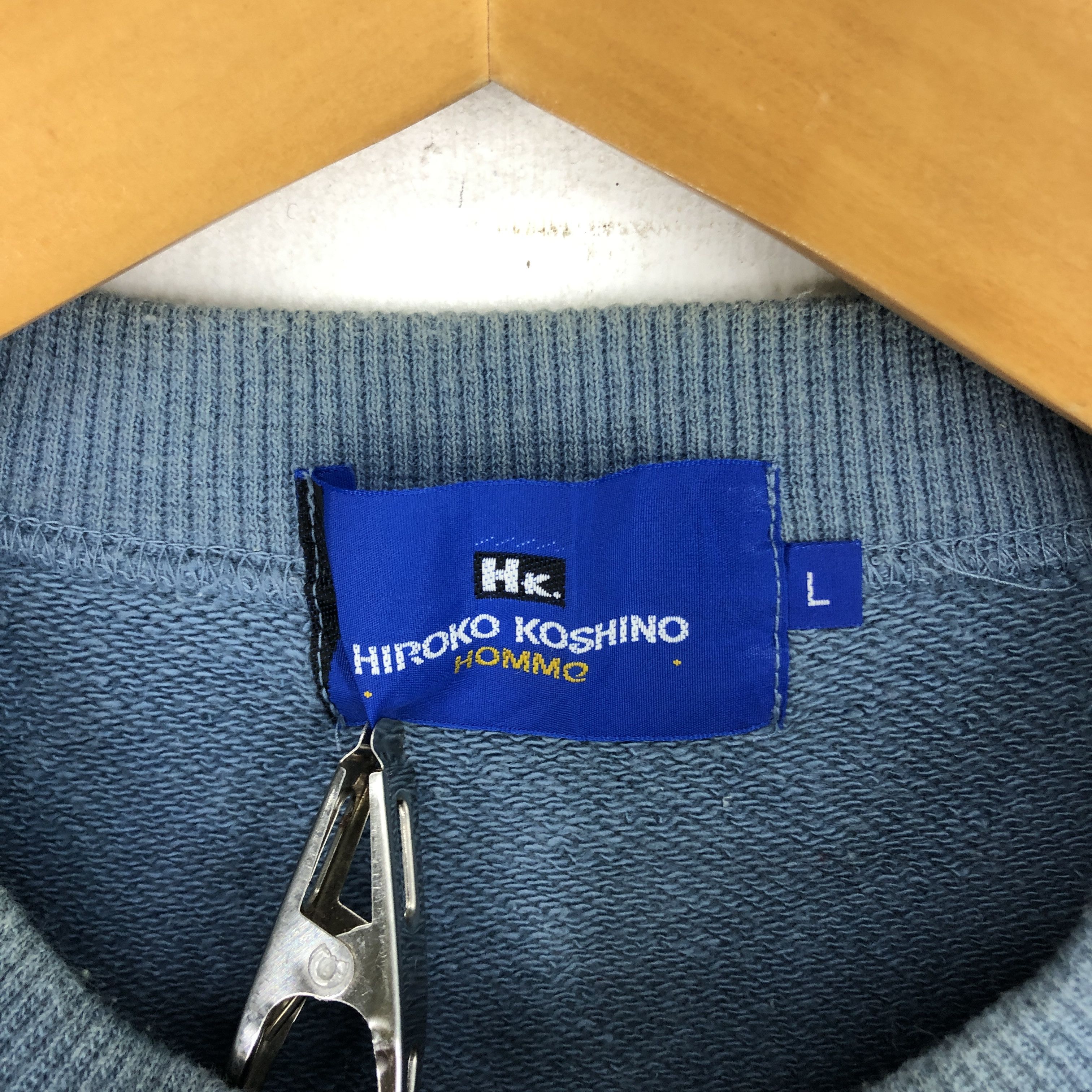 Hiroko Koshino Homme HIROKO KOSHINO HOMME Crew Neck Sweatshirt #2498-87 Size US M / EU 48-50 / 2 - 6 Thumbnail