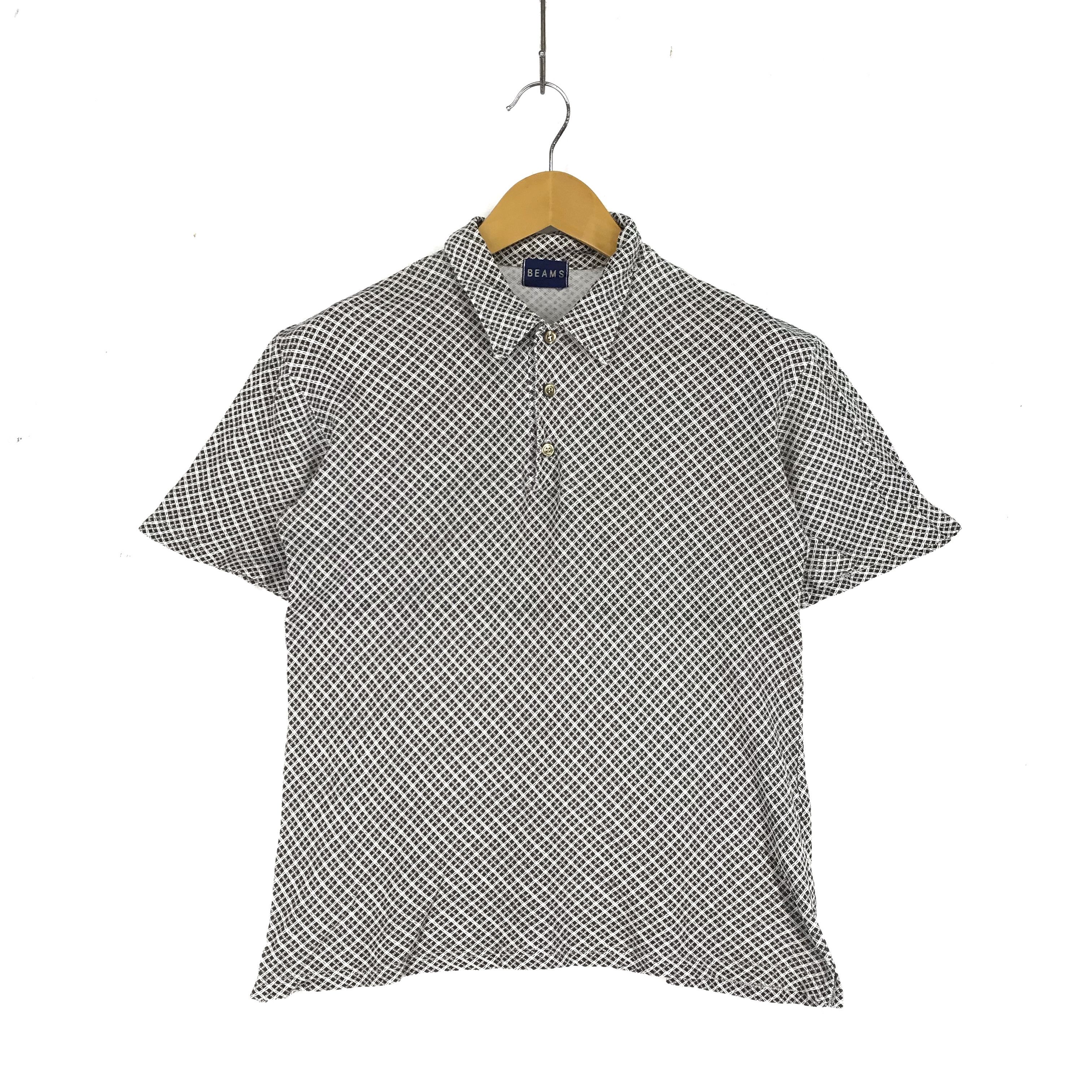Beams Japan BEAMS Checked Polo T Shirt #2324-80 Size US S / EU 44-46 / 1 - 1 Thumbnail