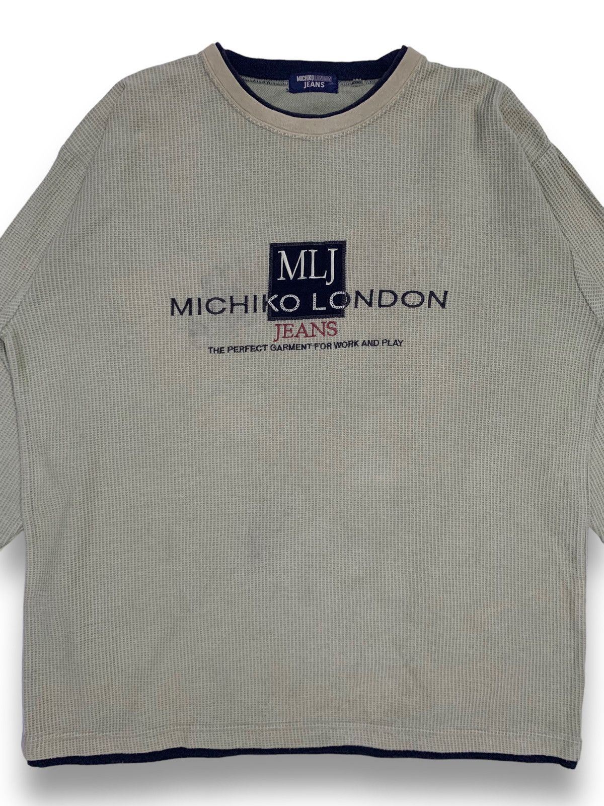 Michiko Koshino London Vintage Michiko London Jeans Embroidered SpellOut Sweatshirt Size US M / EU 48-50 / 2 - 3 Thumbnail