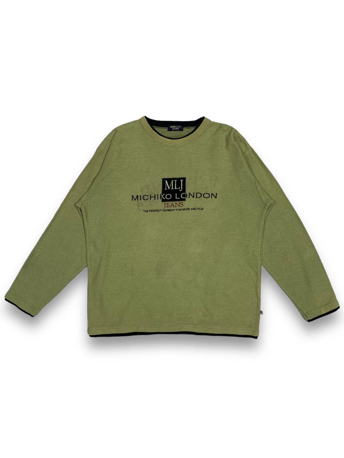 Michiko Koshino London Vintage Michiko London Jeans Embroidered SpellOut Sweatshirt Size US M / EU 48-50 / 2 - 1 Thumbnail