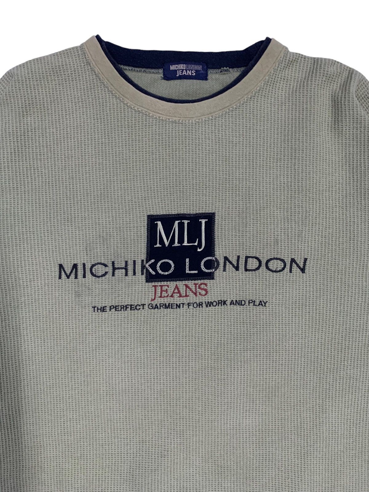 Michiko Koshino London Vintage Michiko London Jeans Embroidered SpellOut Sweatshirt Size US M / EU 48-50 / 2 - 4 Thumbnail