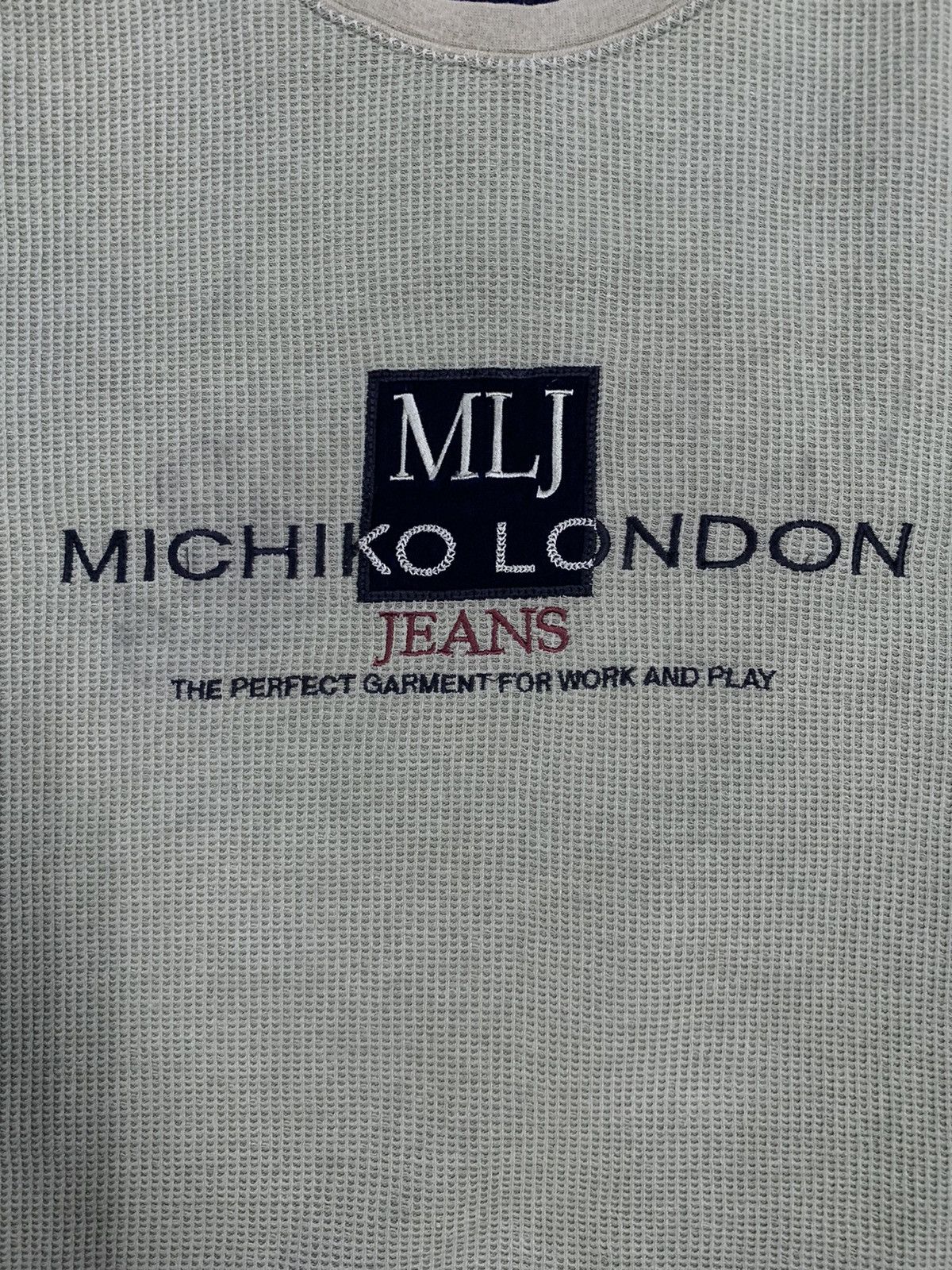 Michiko Koshino London Vintage Michiko London Jeans Embroidered SpellOut Sweatshirt Size US M / EU 48-50 / 2 - 5 Thumbnail