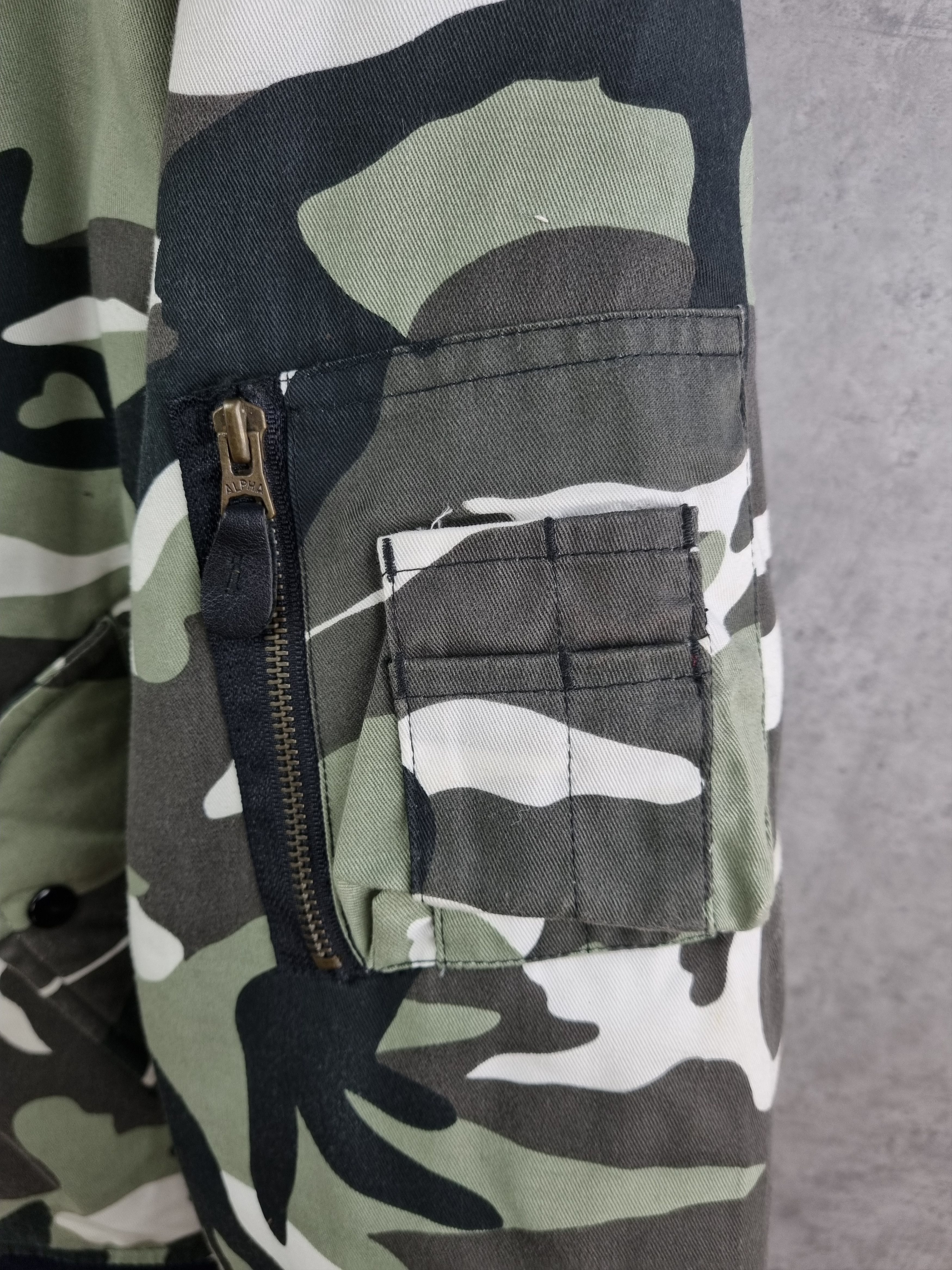 Vintage Alpha 2 Side Black Bomber Jacket Arctic Camo RAF SIMONS Size US L / EU 52-54 / 3 - 18 Thumbnail