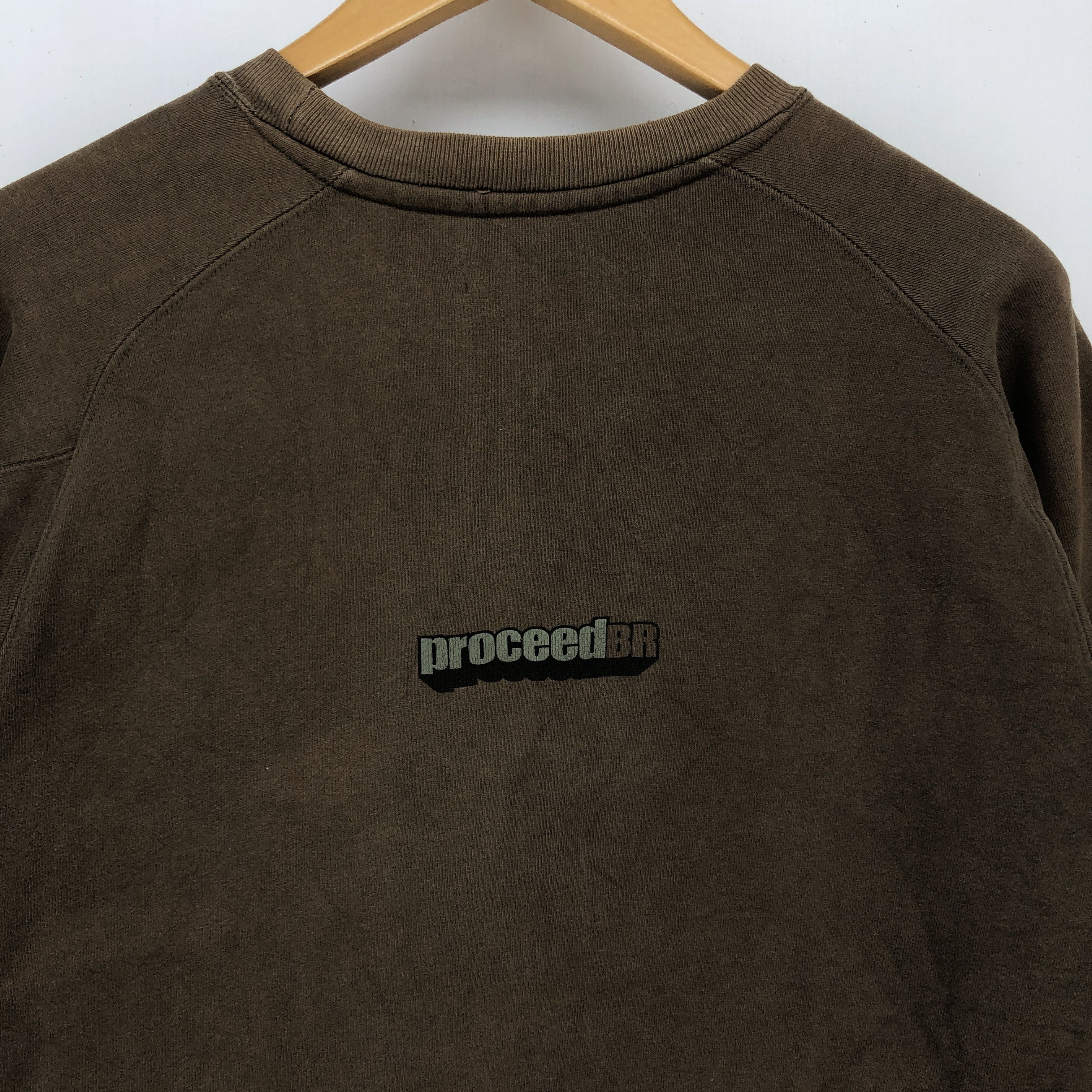 Vintage Y2K PROCEED THROW DOWN THE GAGE 2002 Sweatshirt #1466-53 Size US L / EU 52-54 / 3 - 6 Thumbnail