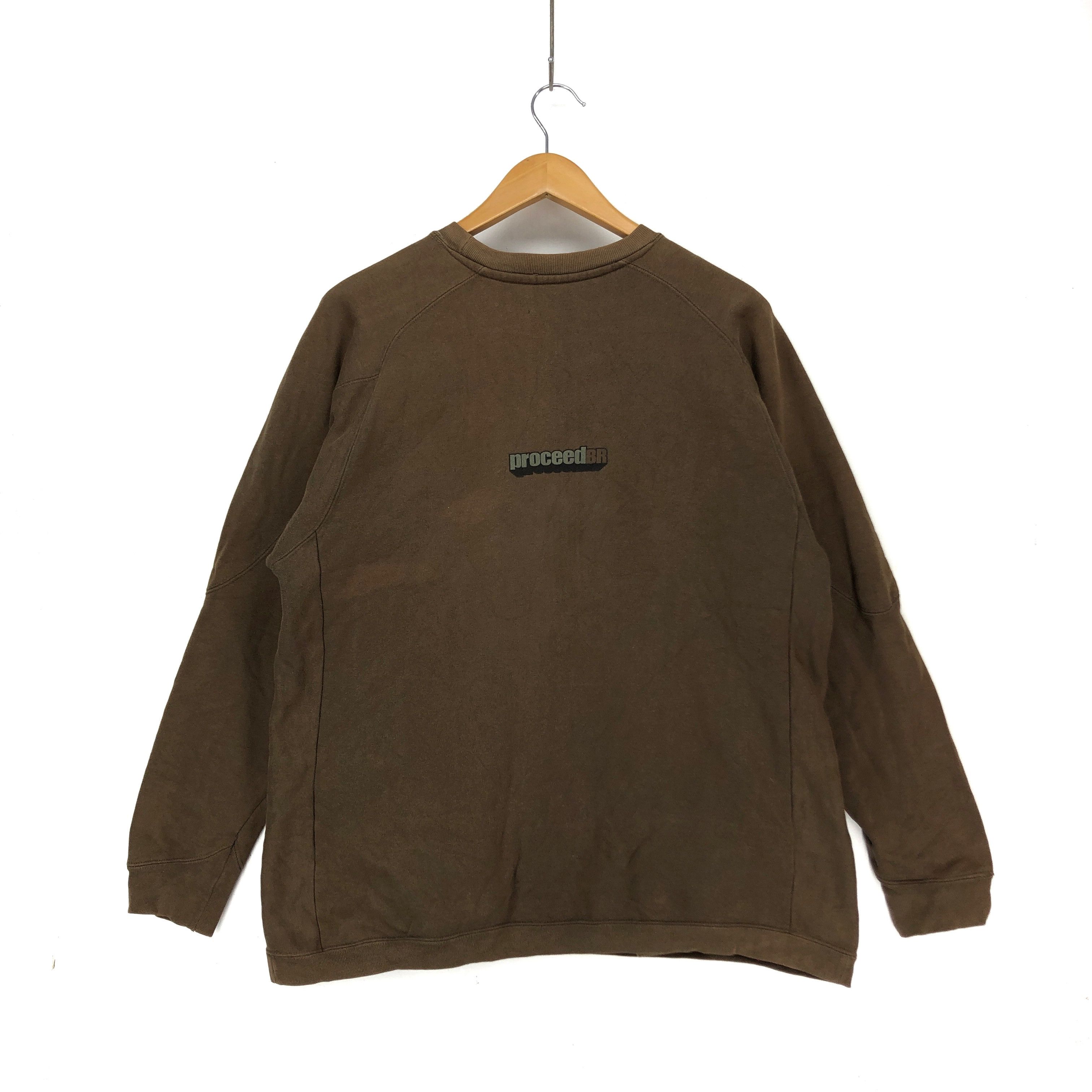 Vintage Y2K PROCEED THROW DOWN THE GAGE 2002 Sweatshirt #1466-53 Size US L / EU 52-54 / 3 - 5 Thumbnail