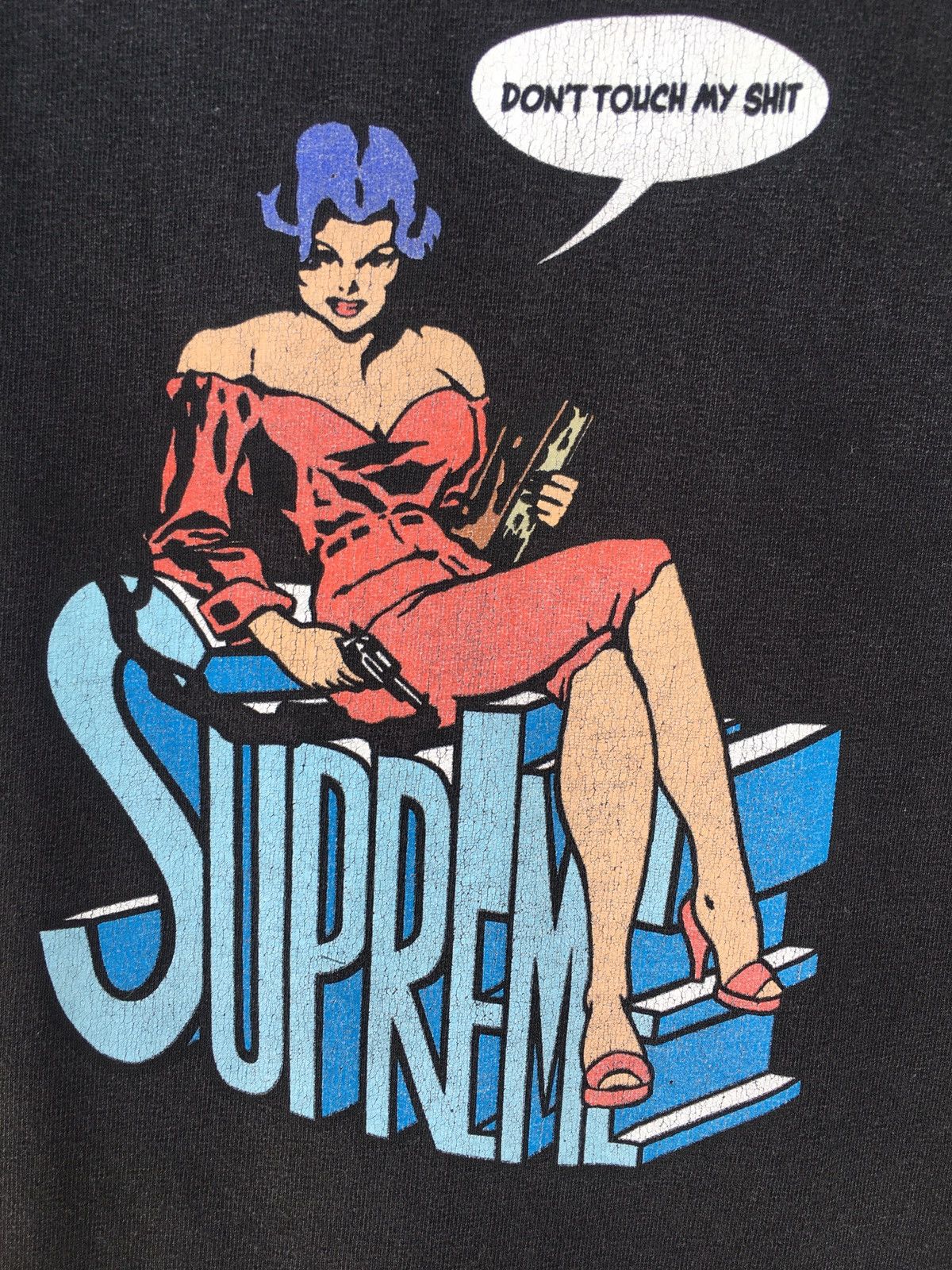 Supreme Rare SS2006 SUPREME Tee (Dont Touch My Shit) Size US M / EU 48-50 / 2 - 12 Thumbnail