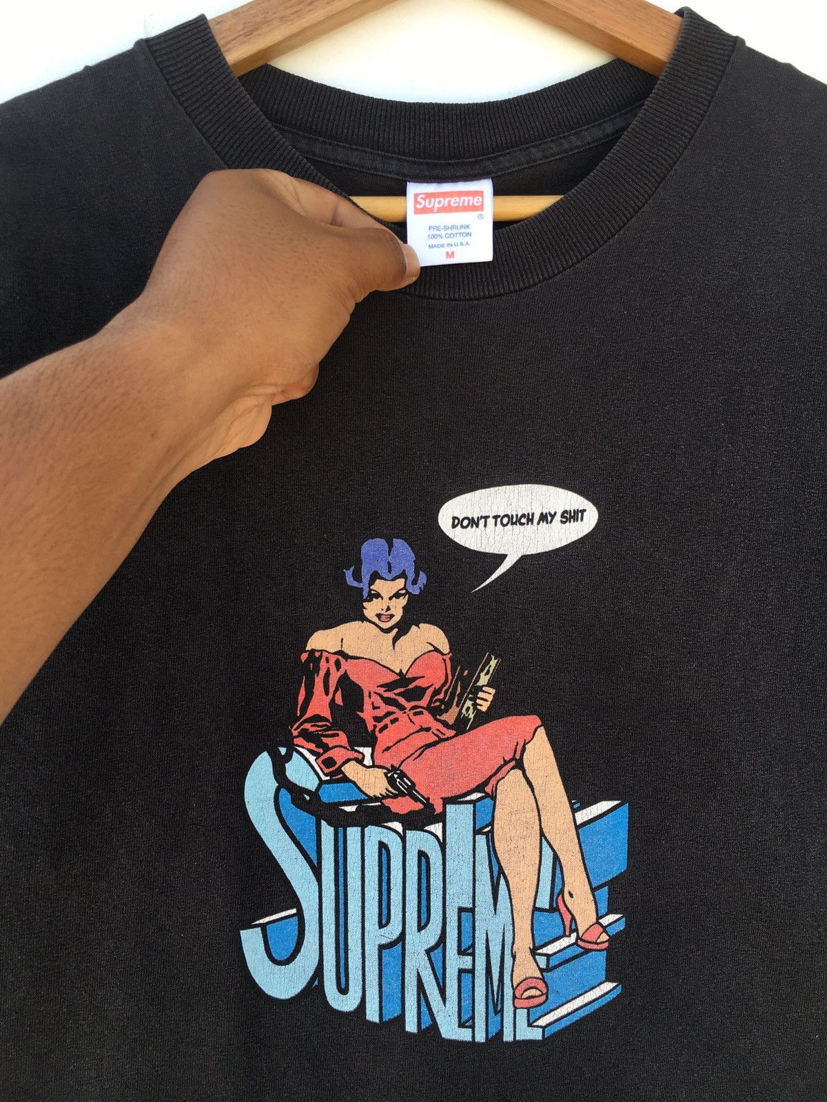 Supreme Rare SS2006 SUPREME Tee (Dont Touch My Shit) Size US M / EU 48-50 / 2 - 8 Thumbnail