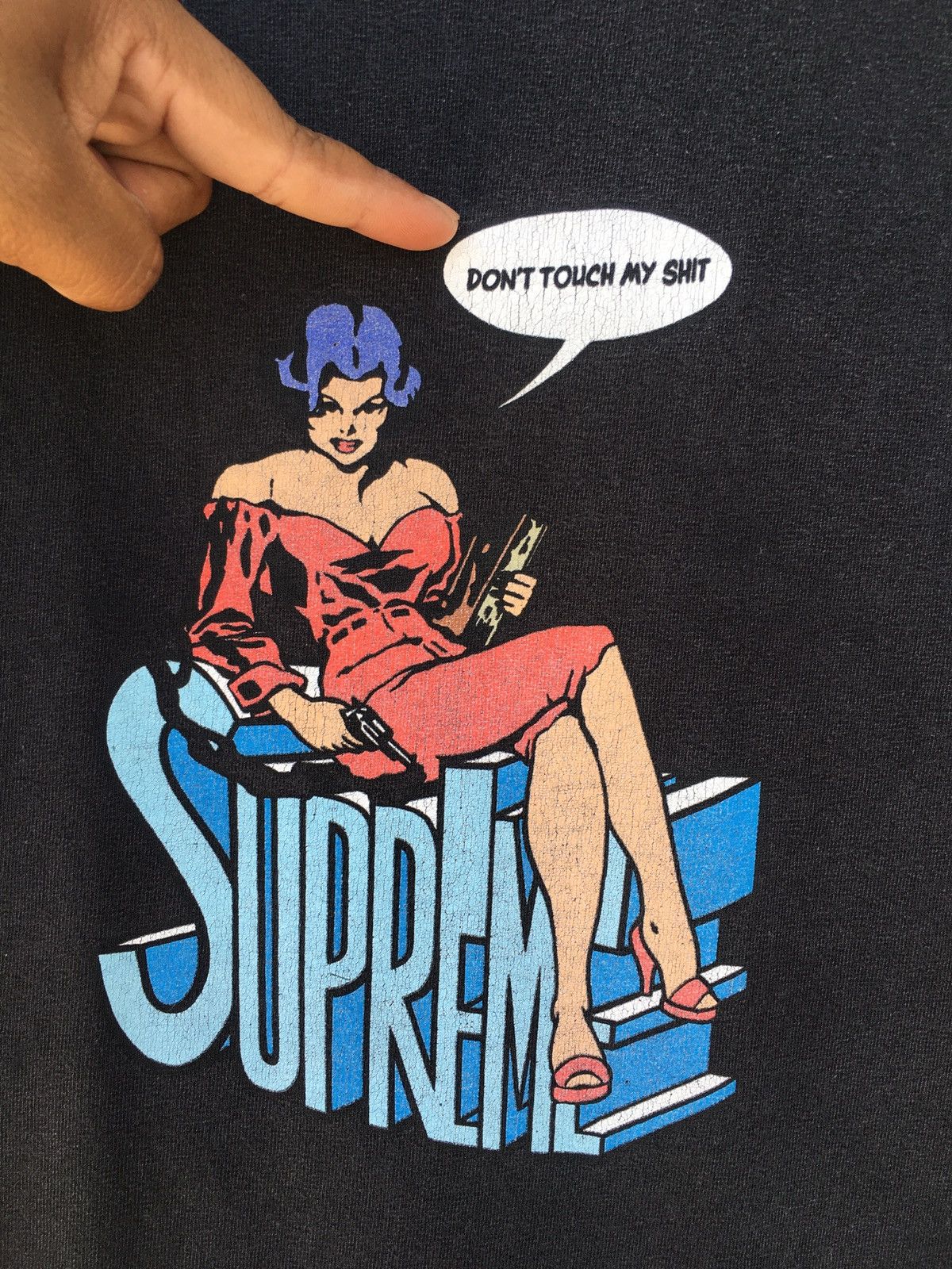 Supreme Rare SS2006 SUPREME Tee (Dont Touch My Shit) Size US M / EU 48-50 / 2 - 11 Thumbnail