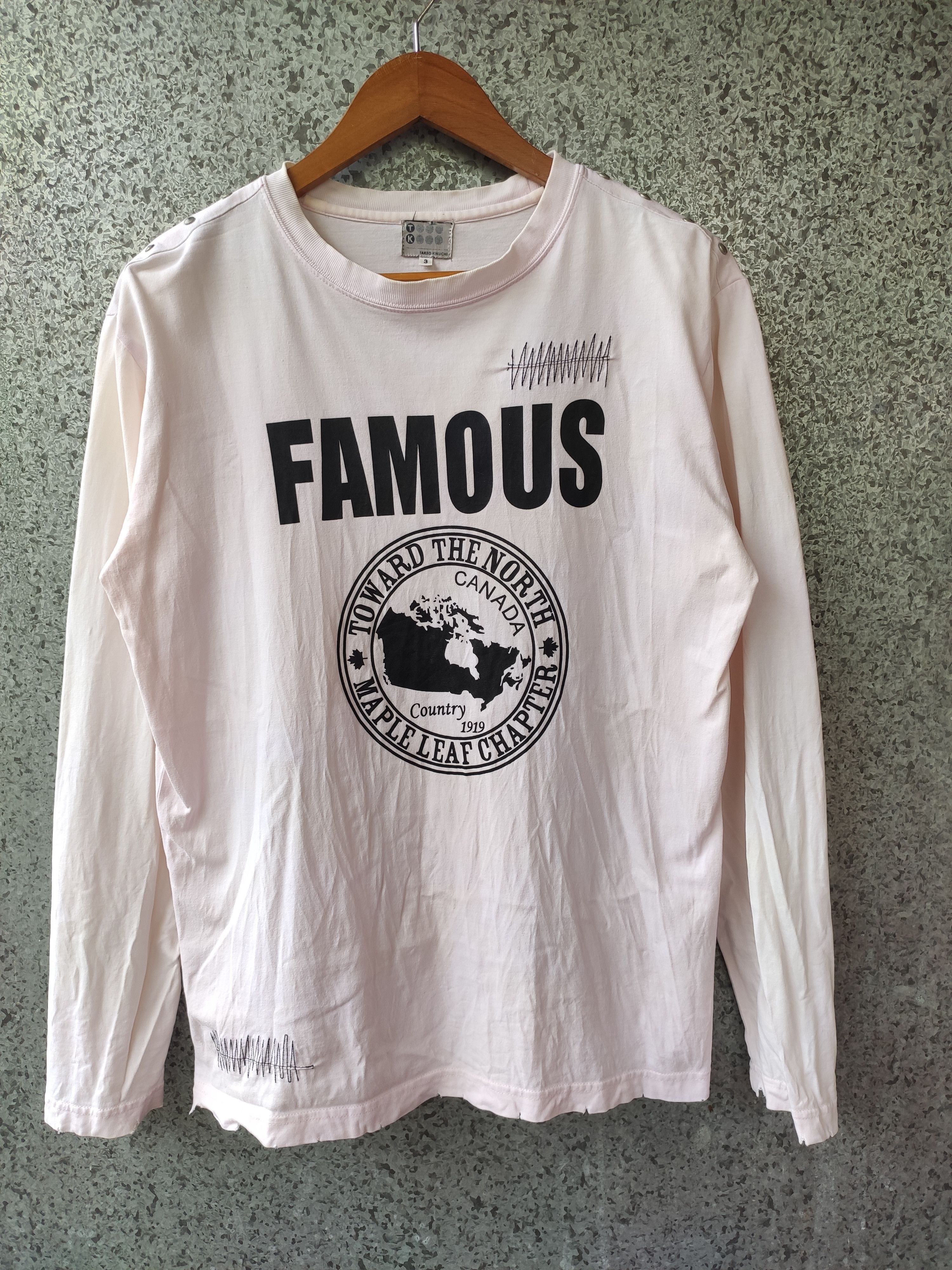 Takeo Kikuchi 🔥 Takeo Kikuchi Long Sleeve Studded Seditionaries Destroyed Size US M / EU 48-50 / 2 - 1 Thumbnail