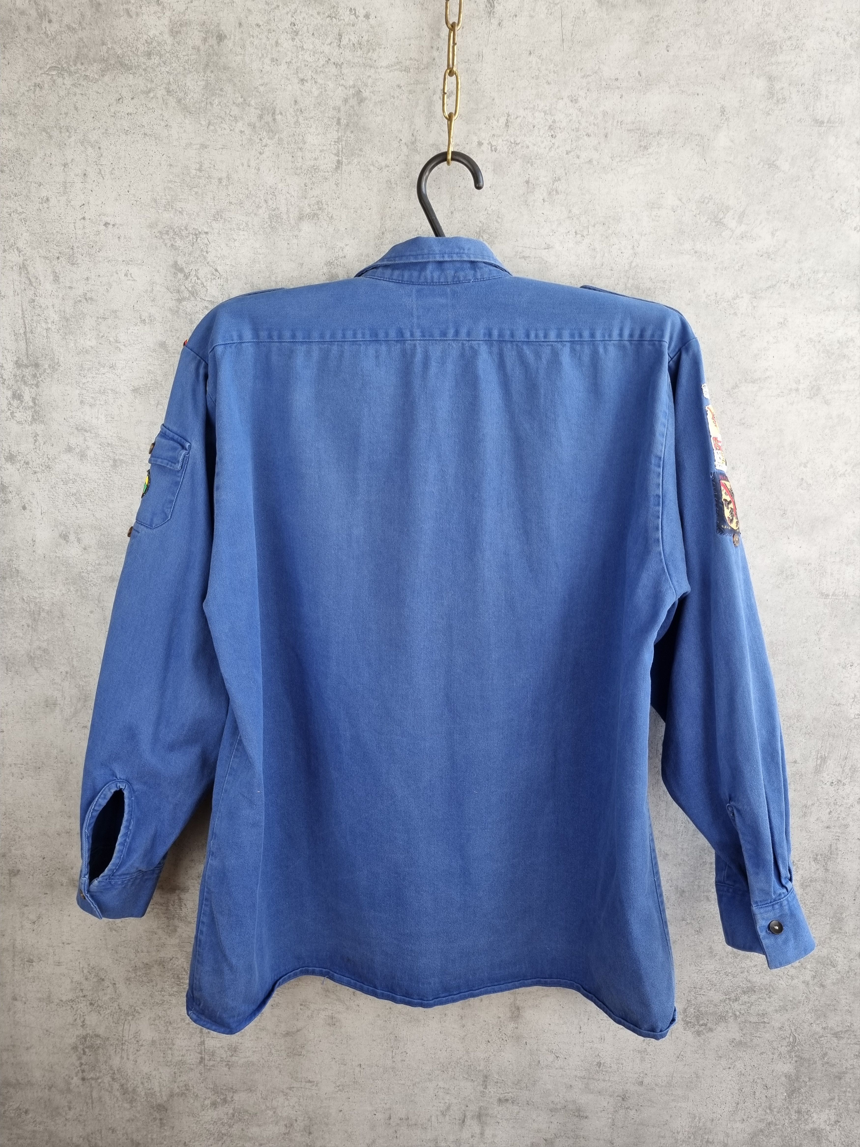 Le Laboureur × Vetra Very rare Belgian Scouts Shirt with authentic patches Size US L / EU 52-54 / 3 - 4 Thumbnail
