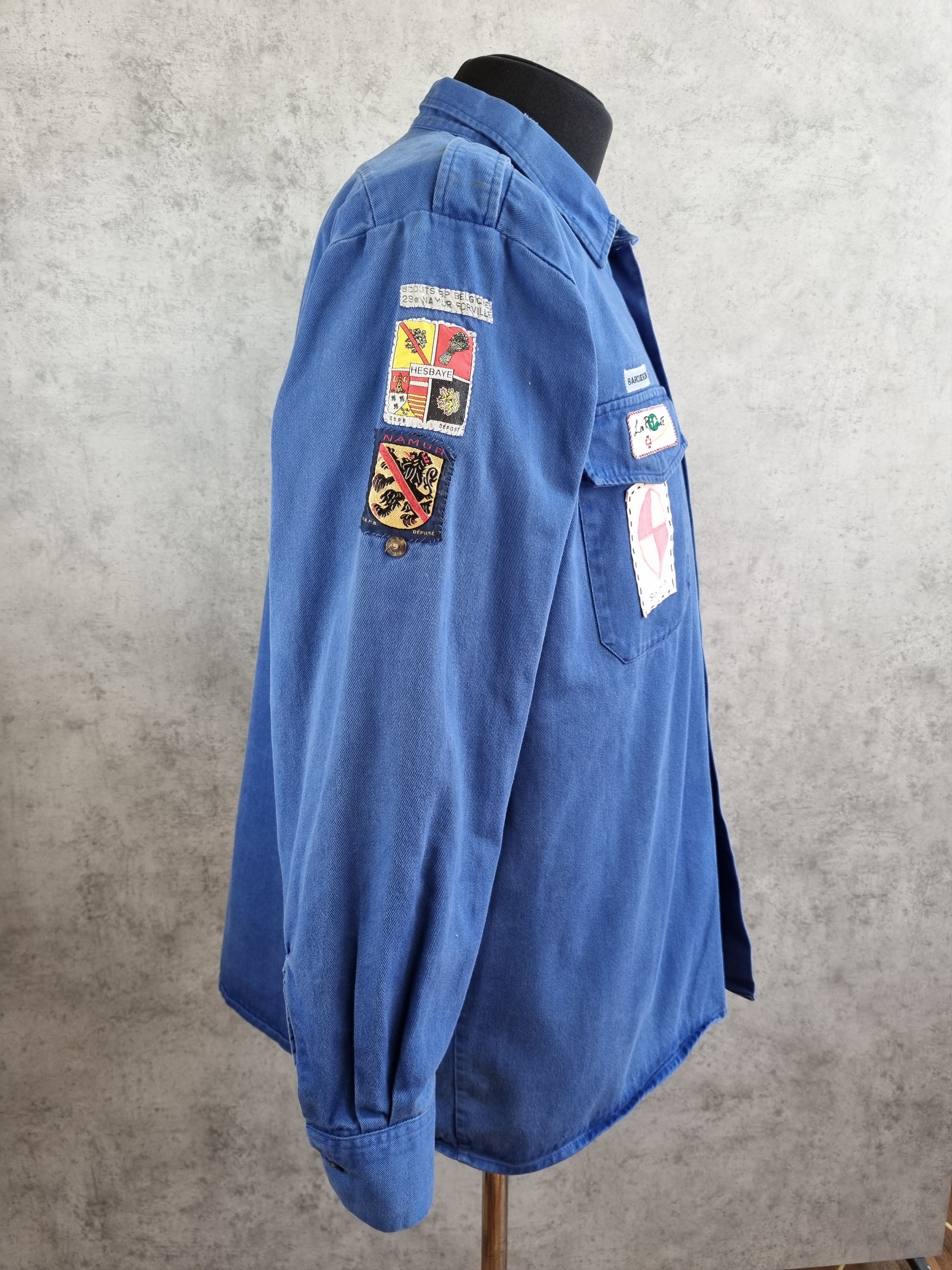 Le Laboureur × Vetra Very rare Belgian Scouts Shirt with authentic patches Size US L / EU 52-54 / 3 - 2 Thumbnail