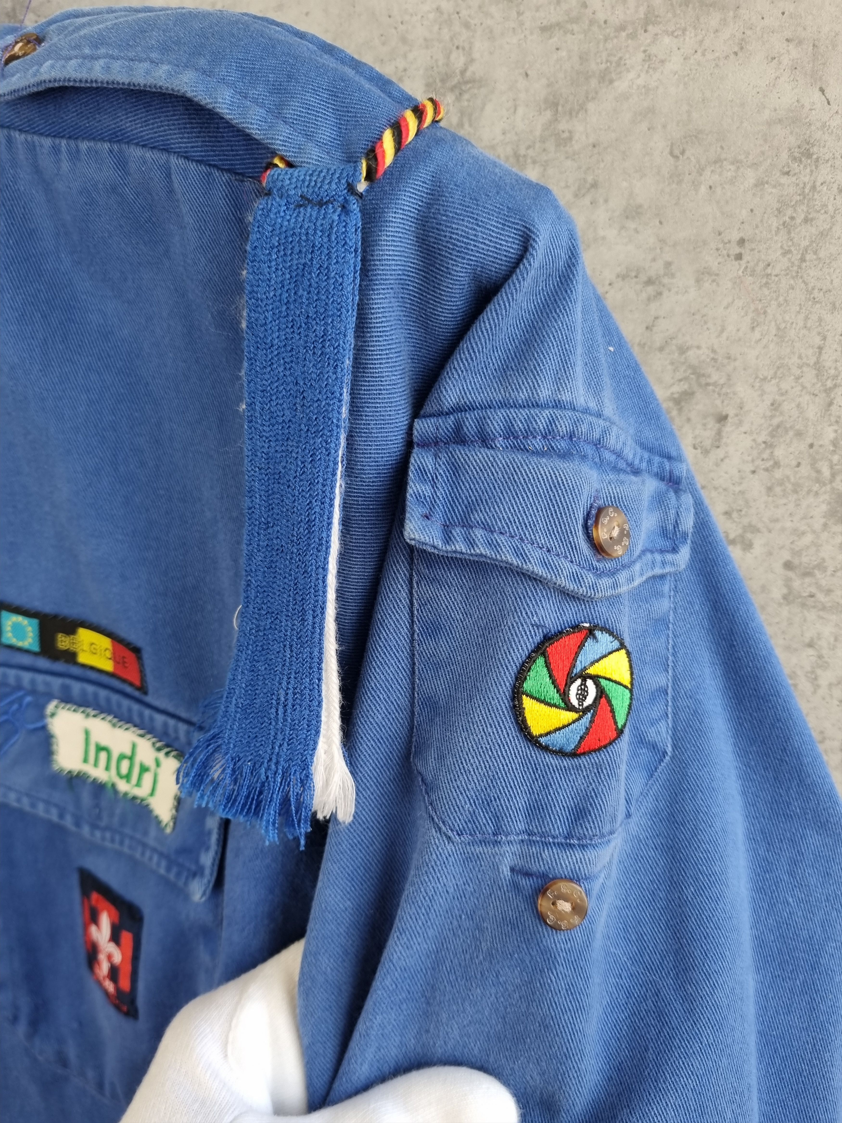 Le Laboureur × Vetra Very rare Belgian Scouts Shirt with authentic patches Size US L / EU 52-54 / 3 - 9 Thumbnail