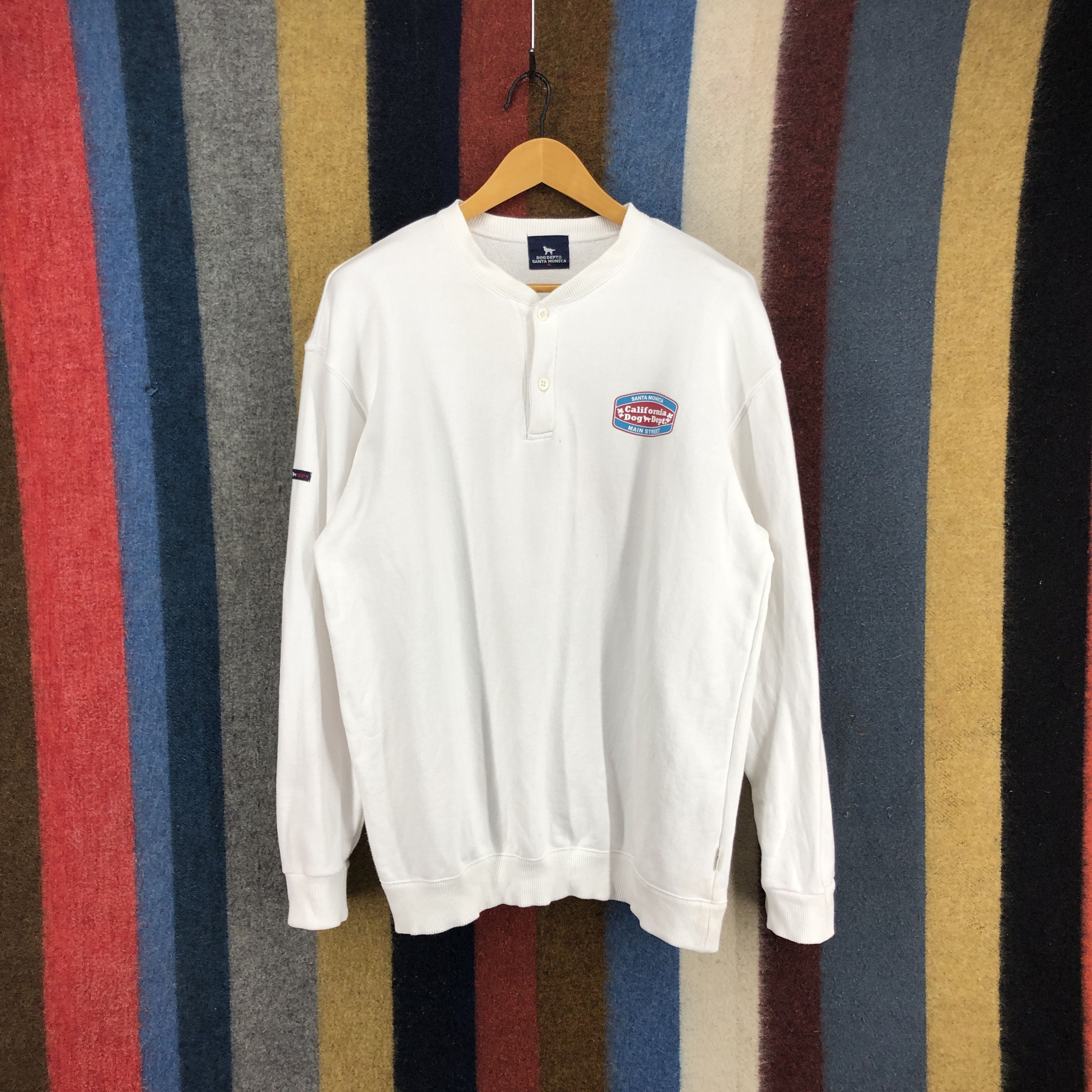 Japanese Brand DOG DEPT Santa Monica Crew Neck Sweatshirt #0539/W Size US L / EU 52-54 / 3 - 3 Thumbnail