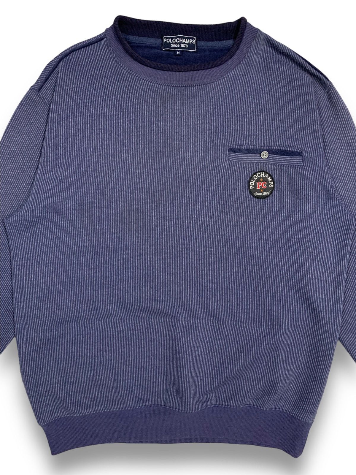 Japanese Brand Vintage PoloChamps Embroidered Small Logo Sweatshirts Size US M / EU 48-50 / 2 - 3 Thumbnail