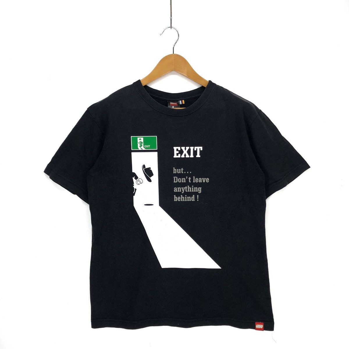 image of Lego Crew Neck T Shirt 1075-37 in Black, Men's (Size Medium)