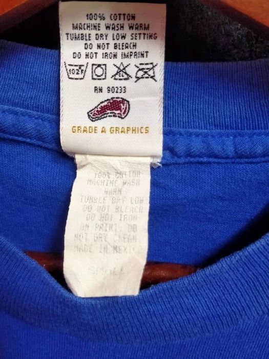 Vintage VINTAGE 90s CRAPPLE BLUE TSHIRT SIZE S Size US S / EU 44-46 / 1 - 3 Thumbnail