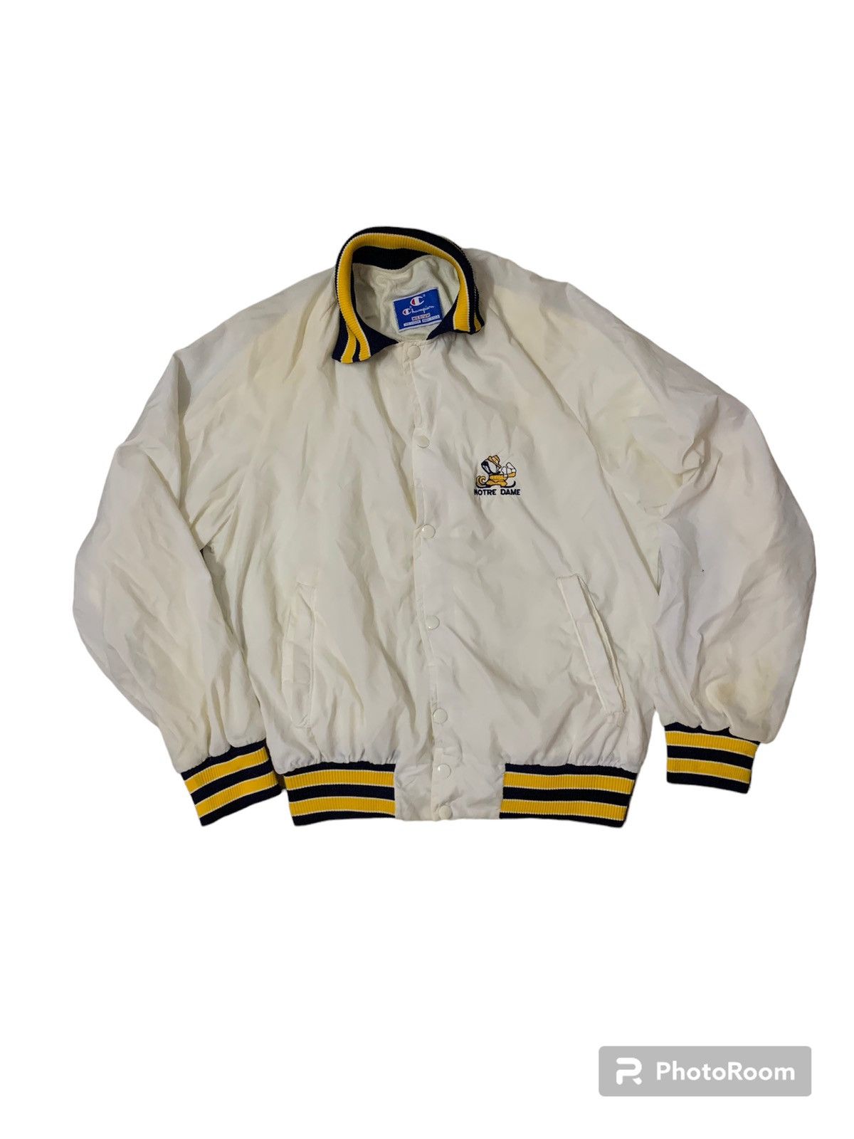 Champion × Vintage Nice Notre Dame Champion Windbraker Jacket Size US M / EU 48-50 / 2 - 1 Thumbnail