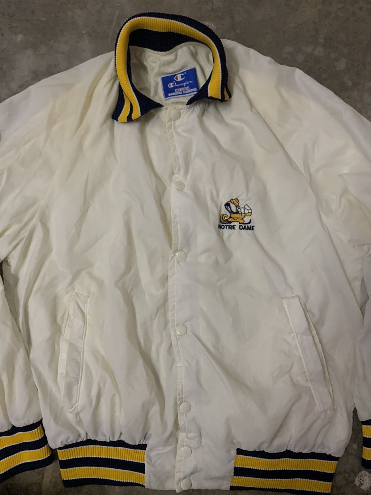 Champion × Vintage Nice Notre Dame Champion Windbraker Jacket Size US M / EU 48-50 / 2 - 5 Thumbnail