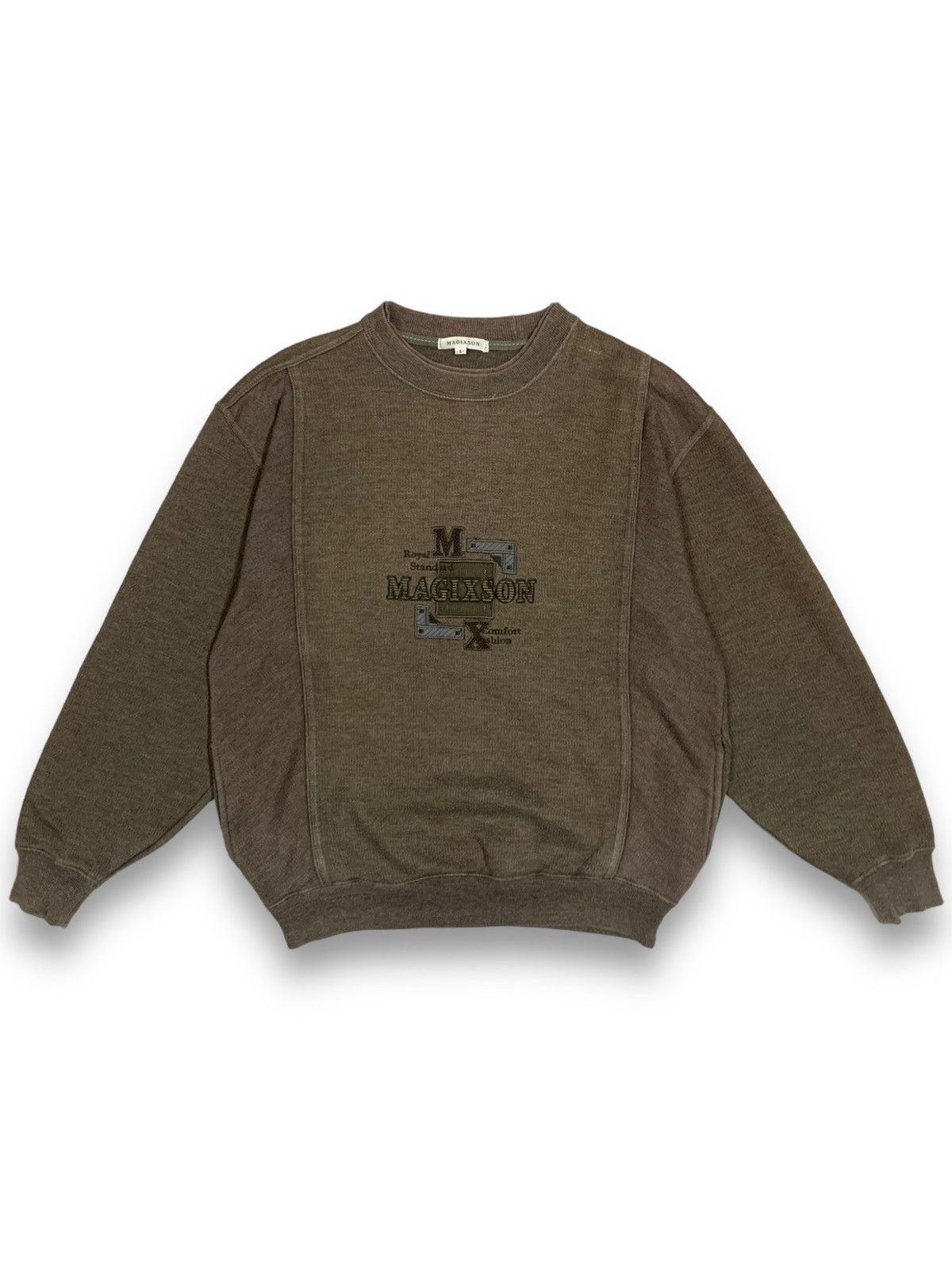 Japanese Brand Vintage Y2K Japanese Brand Magixson Embroidered Sweatshirts Size US L / EU 52-54 / 3 - 1 Thumbnail