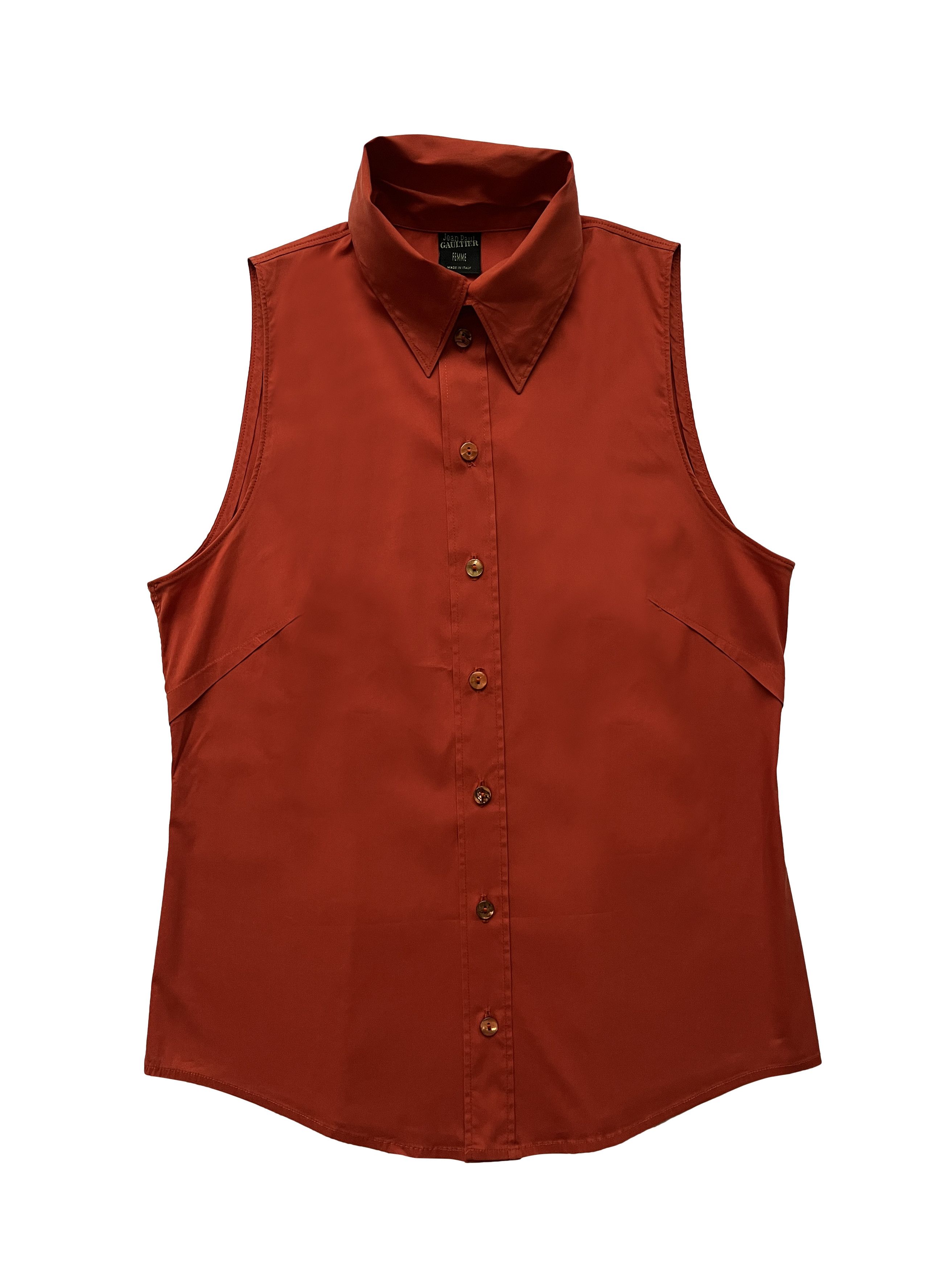 Jean Paul Gaultier ⚡️QUICK SALE⚡️1990's Jean Paul Gaultier Sleeveless Blouse Size M / US 6-8 / IT 42-44 - 1 Thumbnail