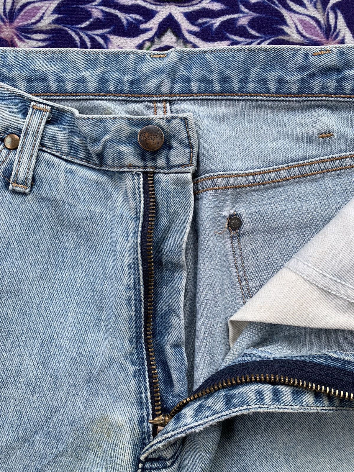 Wrangler Vintage Wrangler Faded Wash Denim Size US 34 / EU 50 - 5 Thumbnail