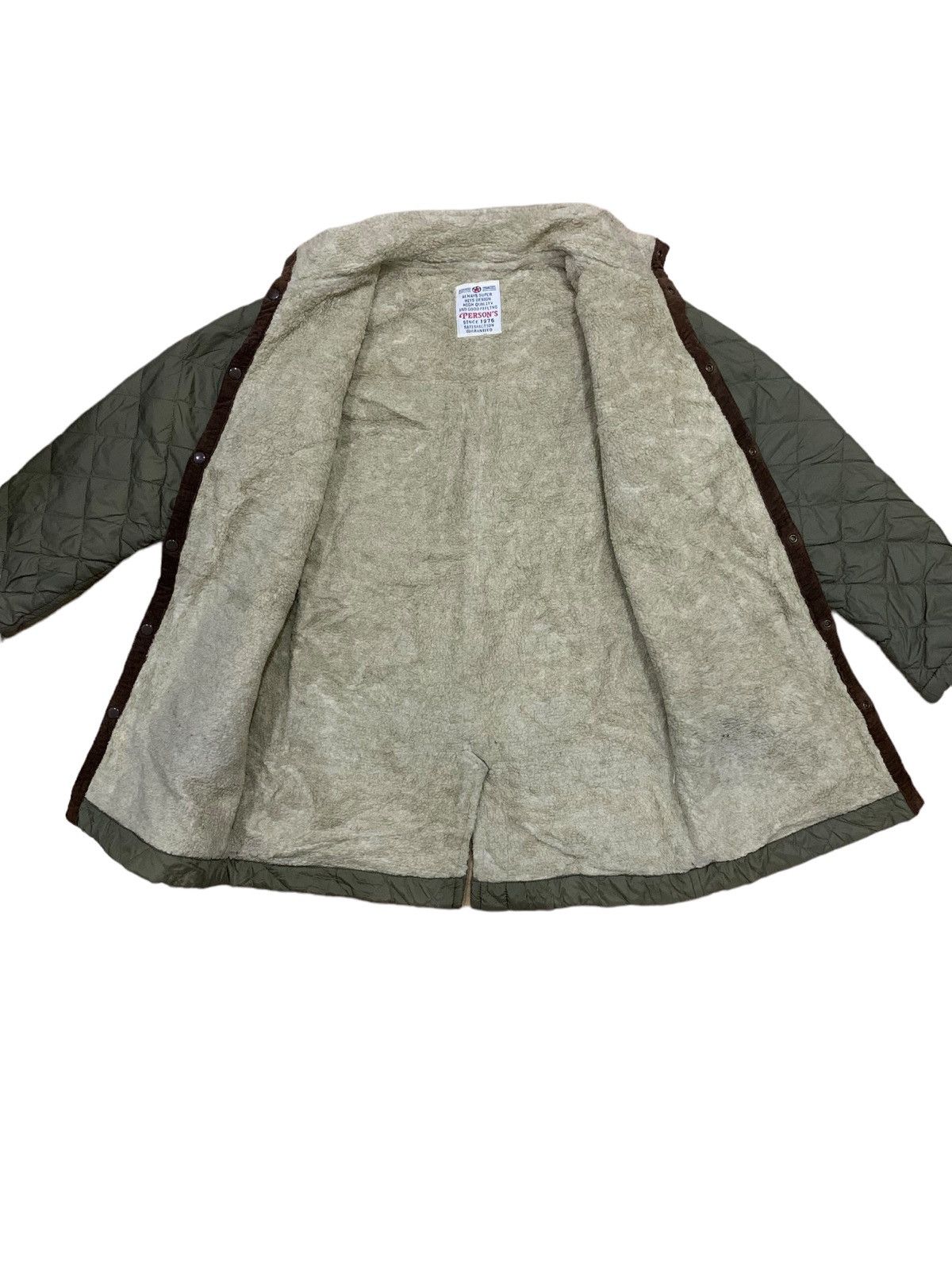 PERSON'S Vintage Japanese Person’s Line Fleece Paded Jacket Size US L / EU 52-54 / 3 - 11 Thumbnail