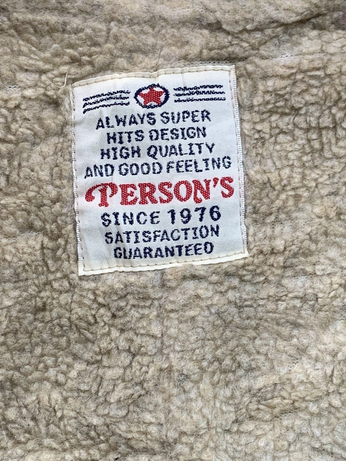 PERSON'S Vintage Japanese Person’s Line Fleece Paded Jacket Size US L / EU 52-54 / 3 - 12 Thumbnail