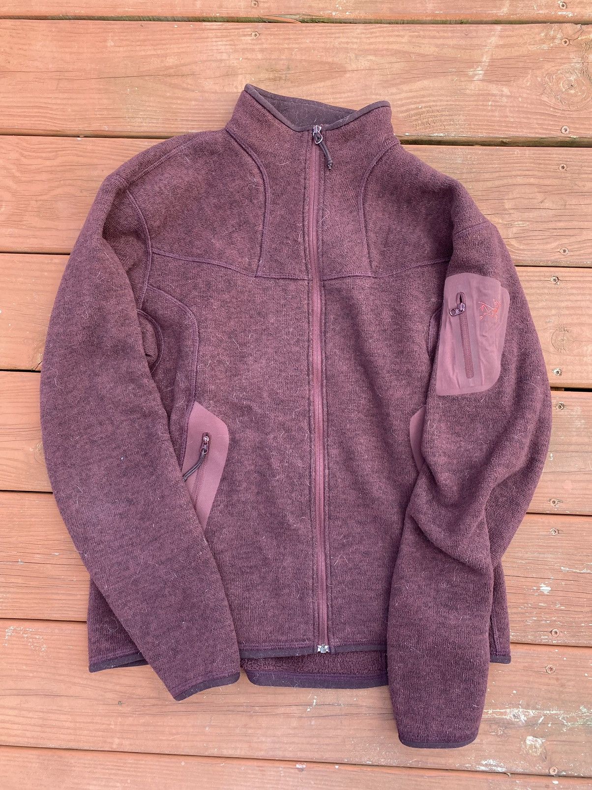 Arcteryx polartec fleece zip up