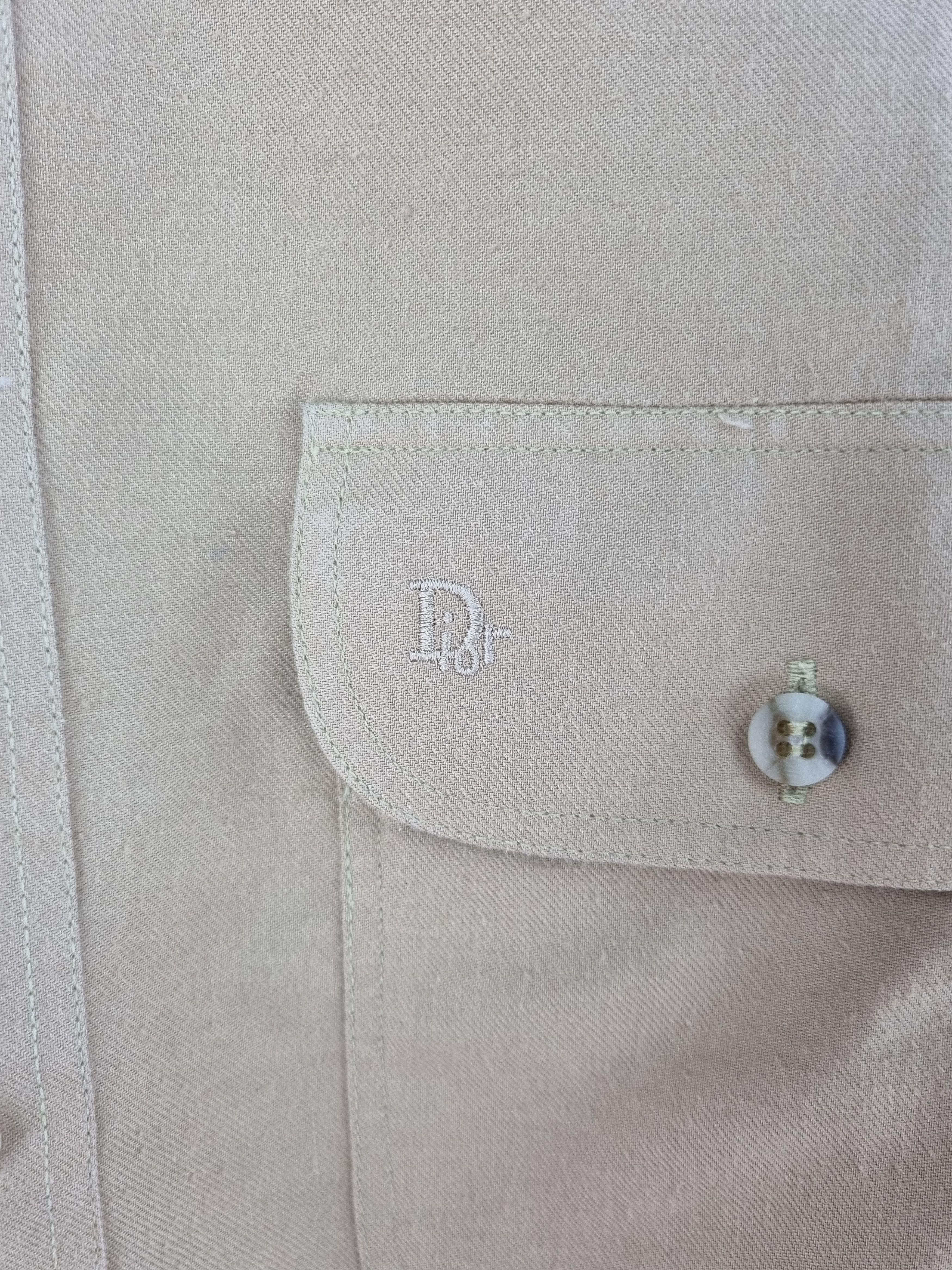 Christian Dior Monsieur 90s Rare Christian DIOR Military Safari Vintage Shirt Size US M / EU 48-50 / 2 - 8 Thumbnail