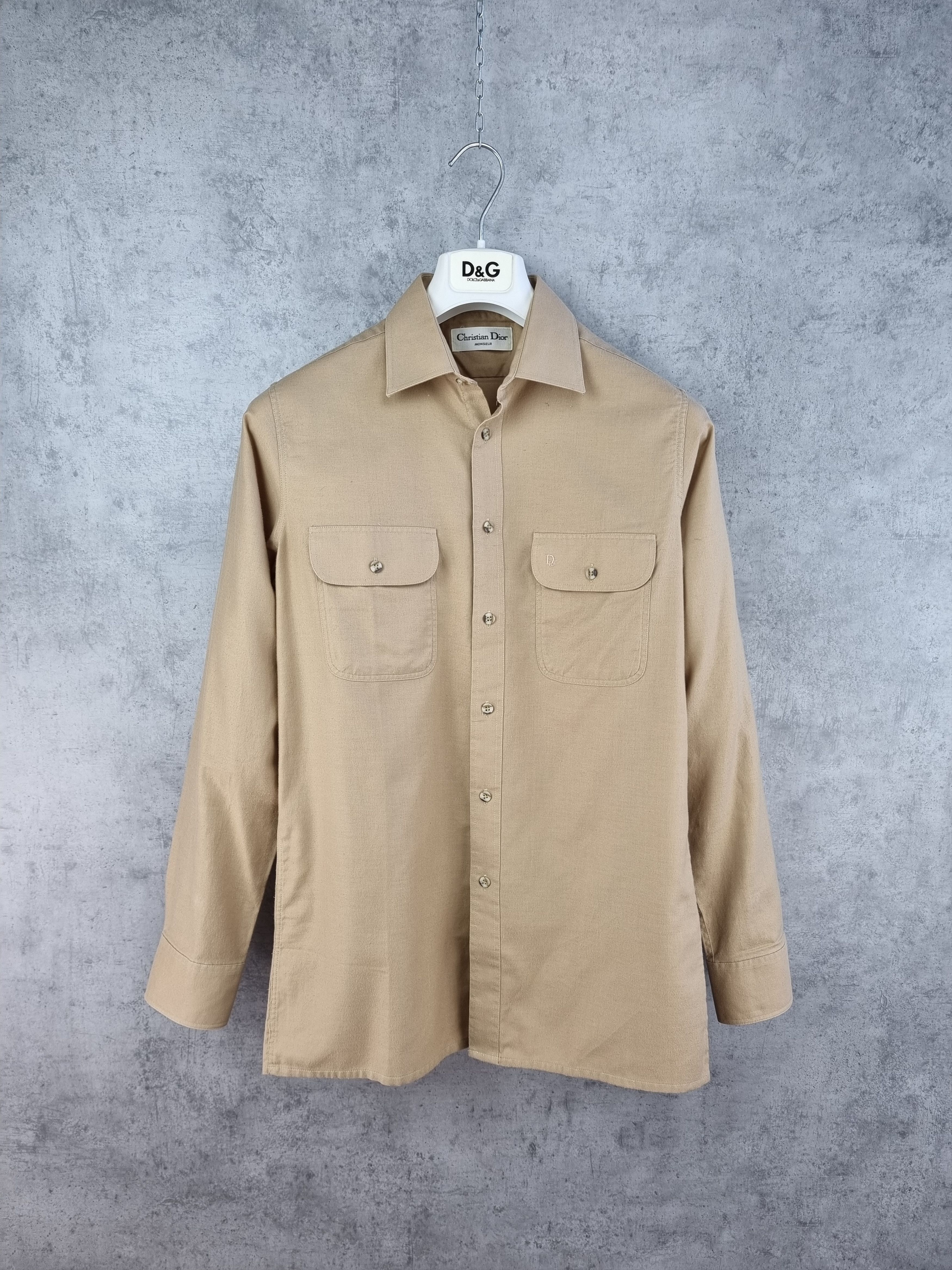Christian Dior Monsieur 90s Rare Christian DIOR Military Safari Vintage Shirt Size US M / EU 48-50 / 2 - 1 Thumbnail