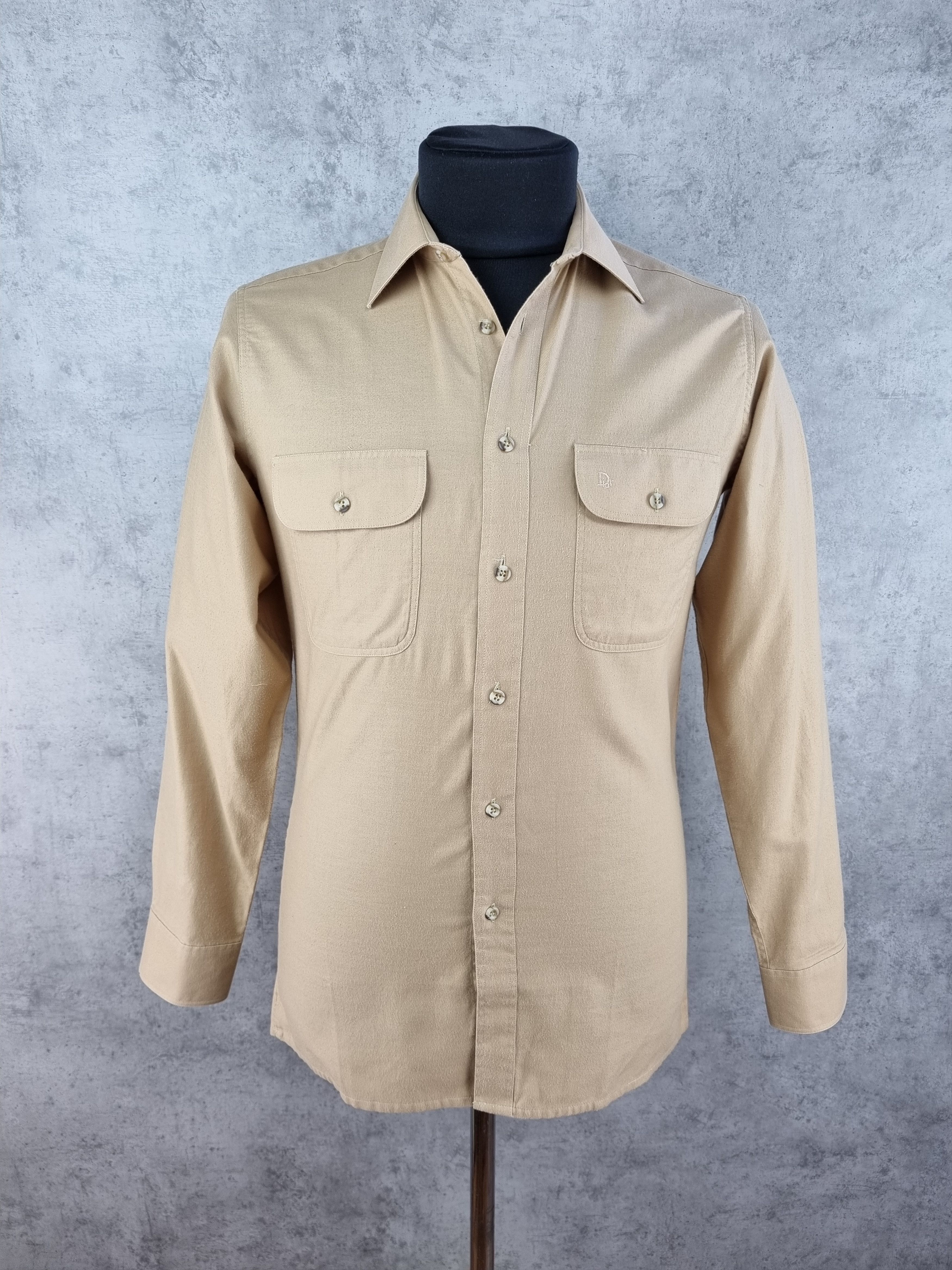 Christian Dior Monsieur 90s Rare Christian DIOR Military Safari Vintage Shirt Size US M / EU 48-50 / 2 - 4 Thumbnail