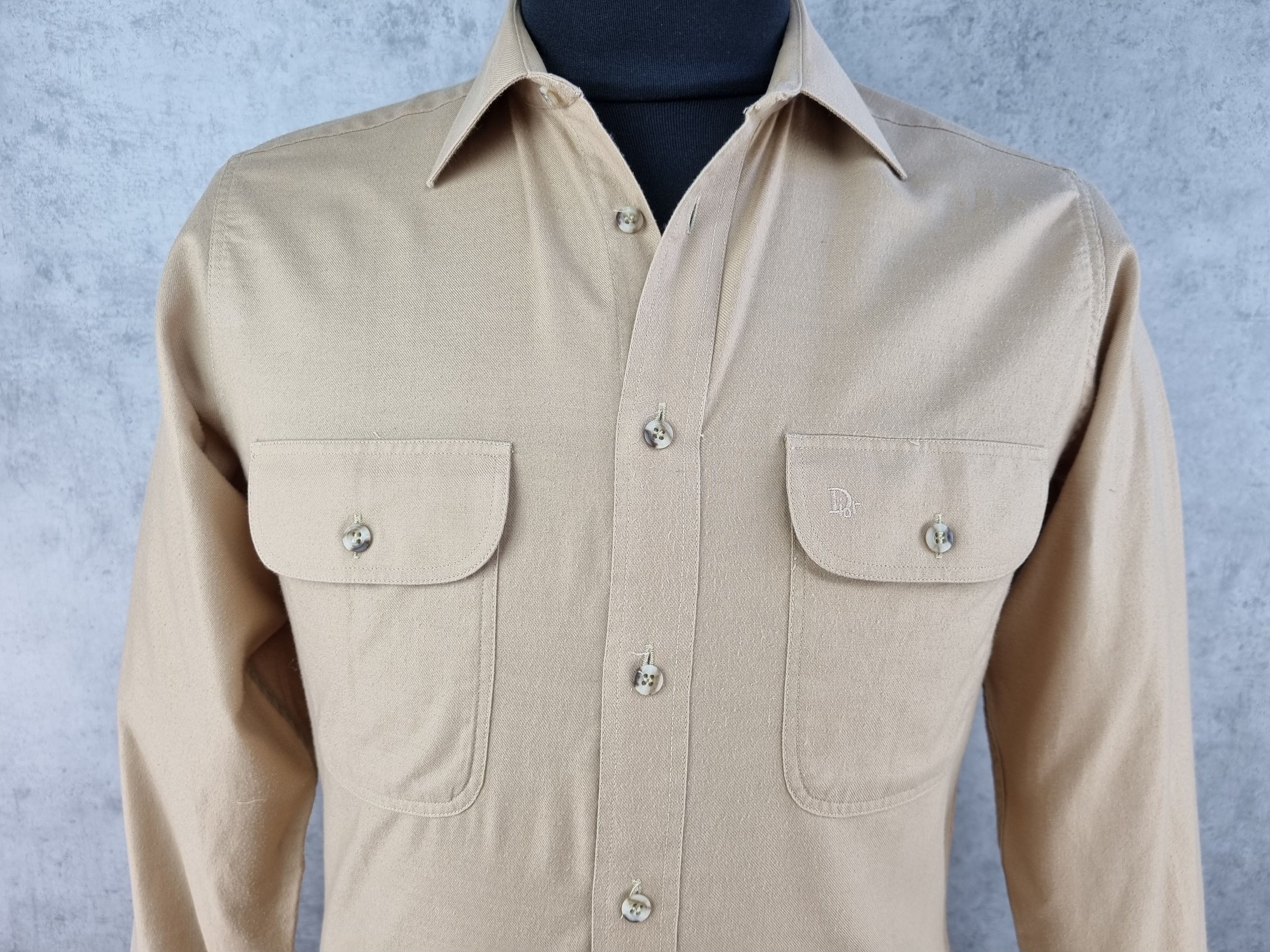 Christian Dior Monsieur 90s Rare Christian DIOR Military Safari Vintage Shirt Size US M / EU 48-50 / 2 - 3 Thumbnail