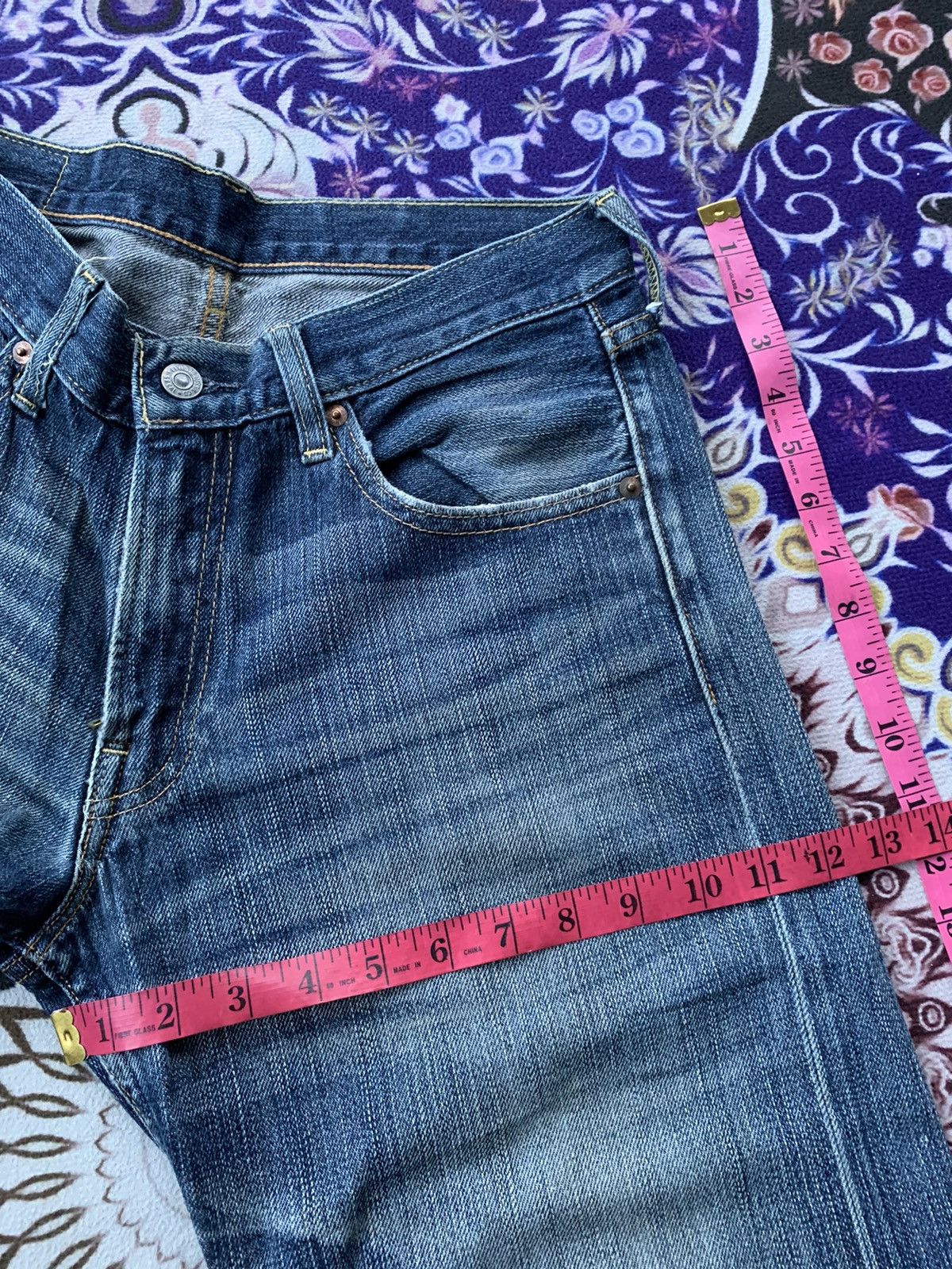 Levi's Vintage Clothing Levis 503 e Redline Faded Wash Denim Size US 32 / EU 48 - 14 Thumbnail