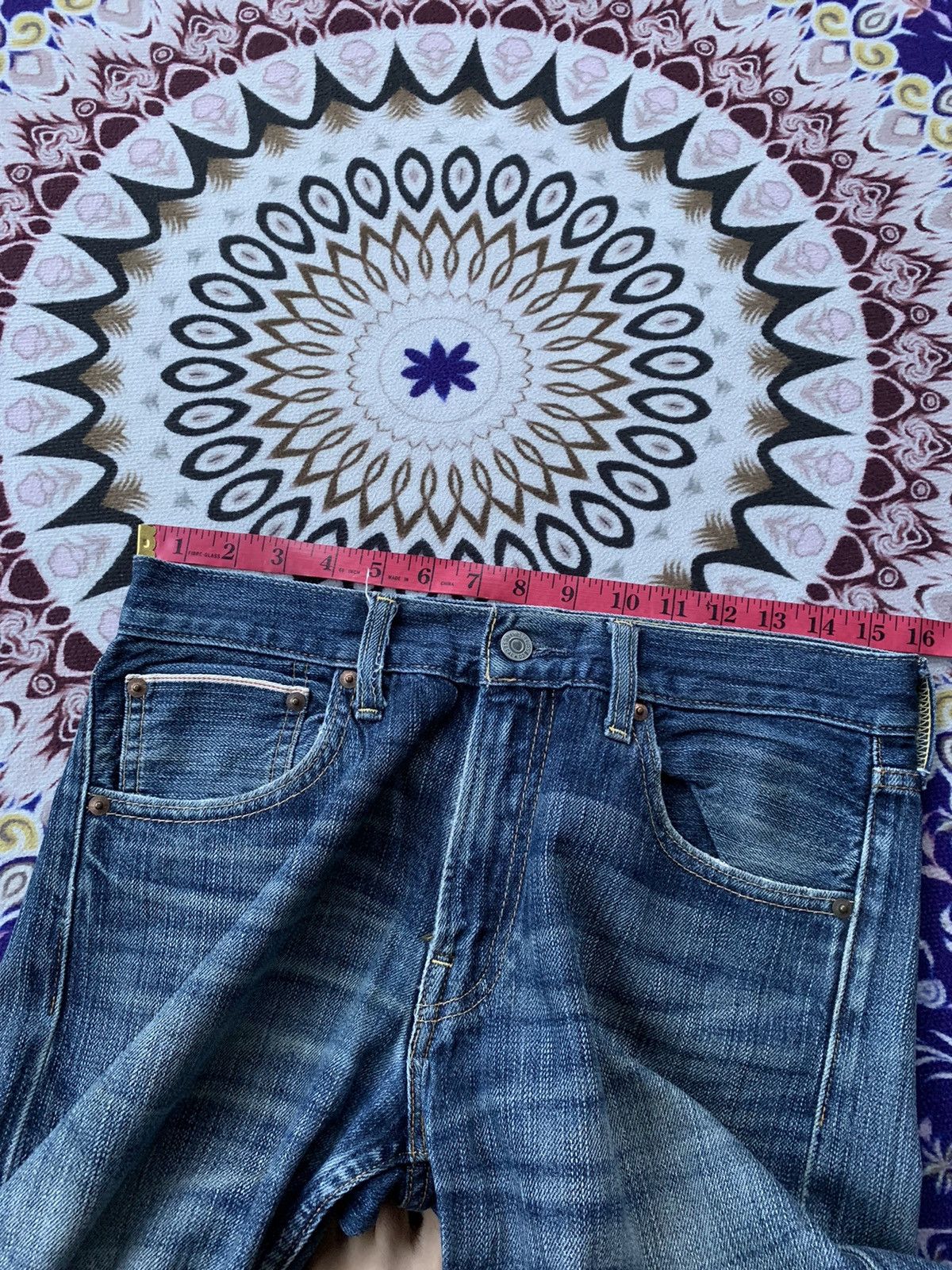 Levi's Vintage Clothing Levis 503 e Redline Faded Wash Denim Size US 32 / EU 48 - 13 Thumbnail