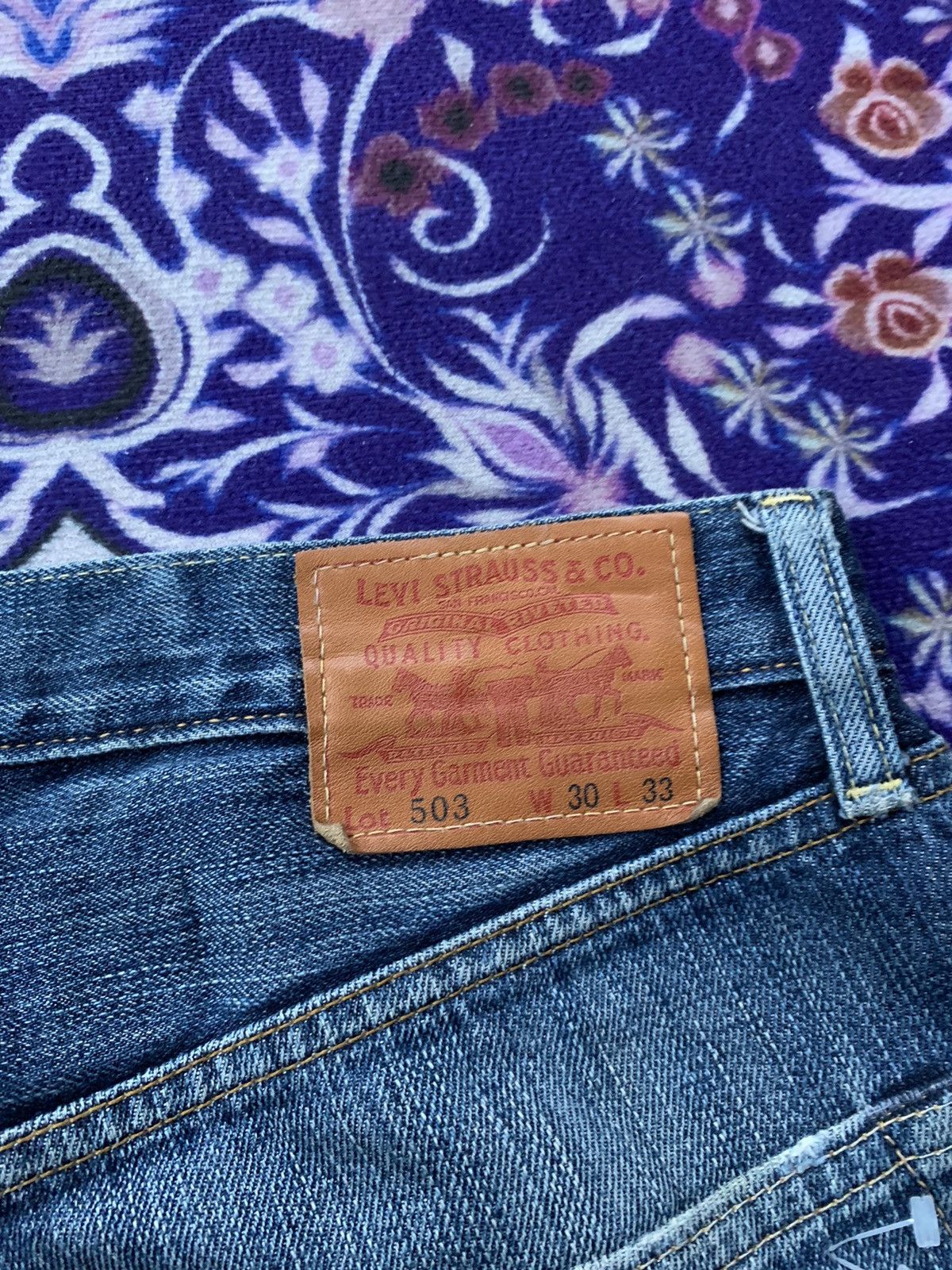 Levi's Vintage Clothing Levis 503 e Redline Faded Wash Denim Size US 32 / EU 48 - 11 Thumbnail