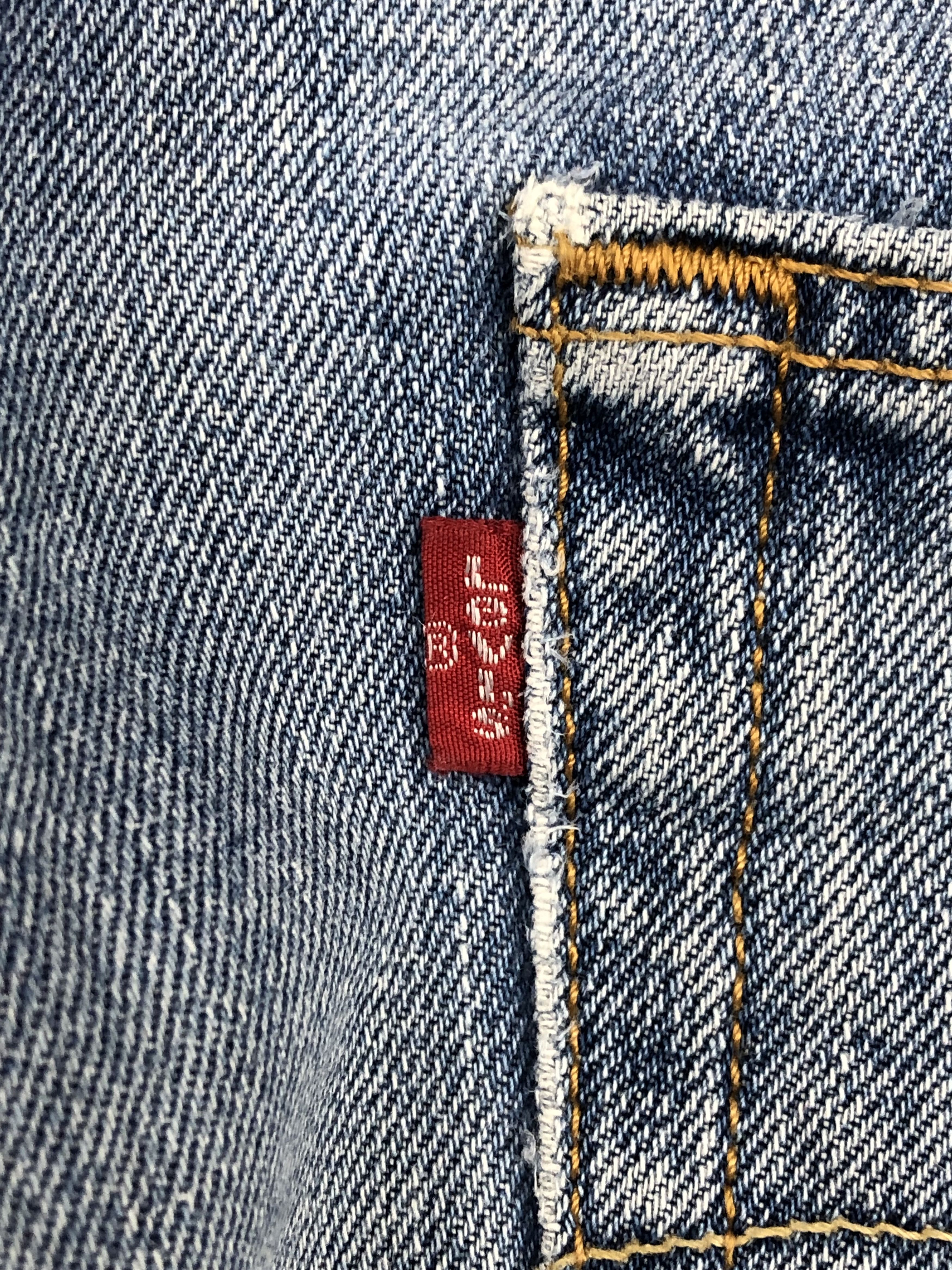 Levi's Vintage Levis 501 Faded Blue Jeans DP1493 Size US 35 - 6 Thumbnail