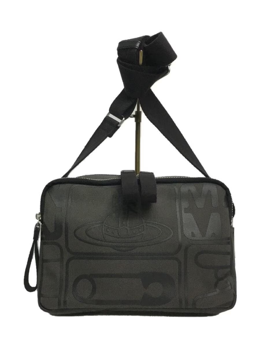 image of Vivienne Westwood Safety Pin Orb Shoulder Bag in Grey, Men's