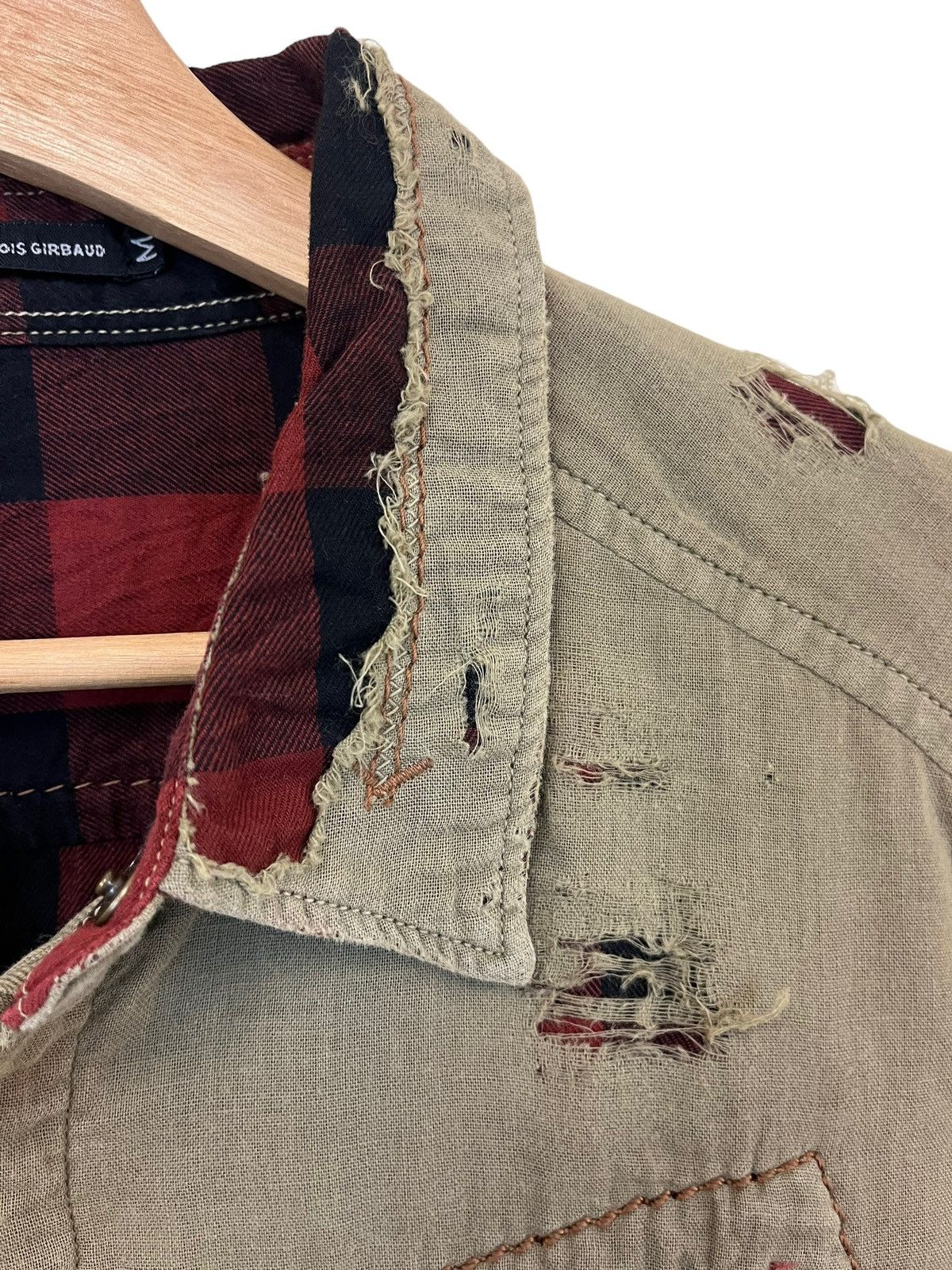 Marithe + Francois Girbaud Archival Marith Francious Girbaud Distressed Shirts Size US M / EU 48-50 / 2 - 17 Thumbnail