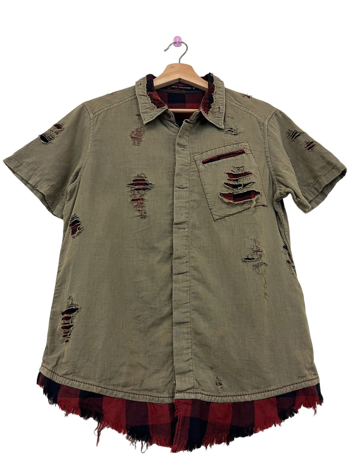 Marithe + Francois Girbaud Archival Marith Francious Girbaud Distressed Shirts Size US M / EU 48-50 / 2 - 13 Thumbnail