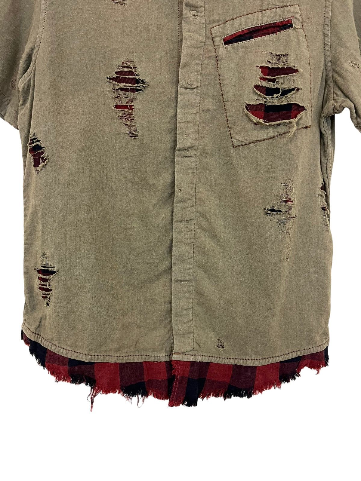 Marithe + Francois Girbaud Archival Marith Francious Girbaud Distressed Shirts Size US M / EU 48-50 / 2 - 11 Thumbnail