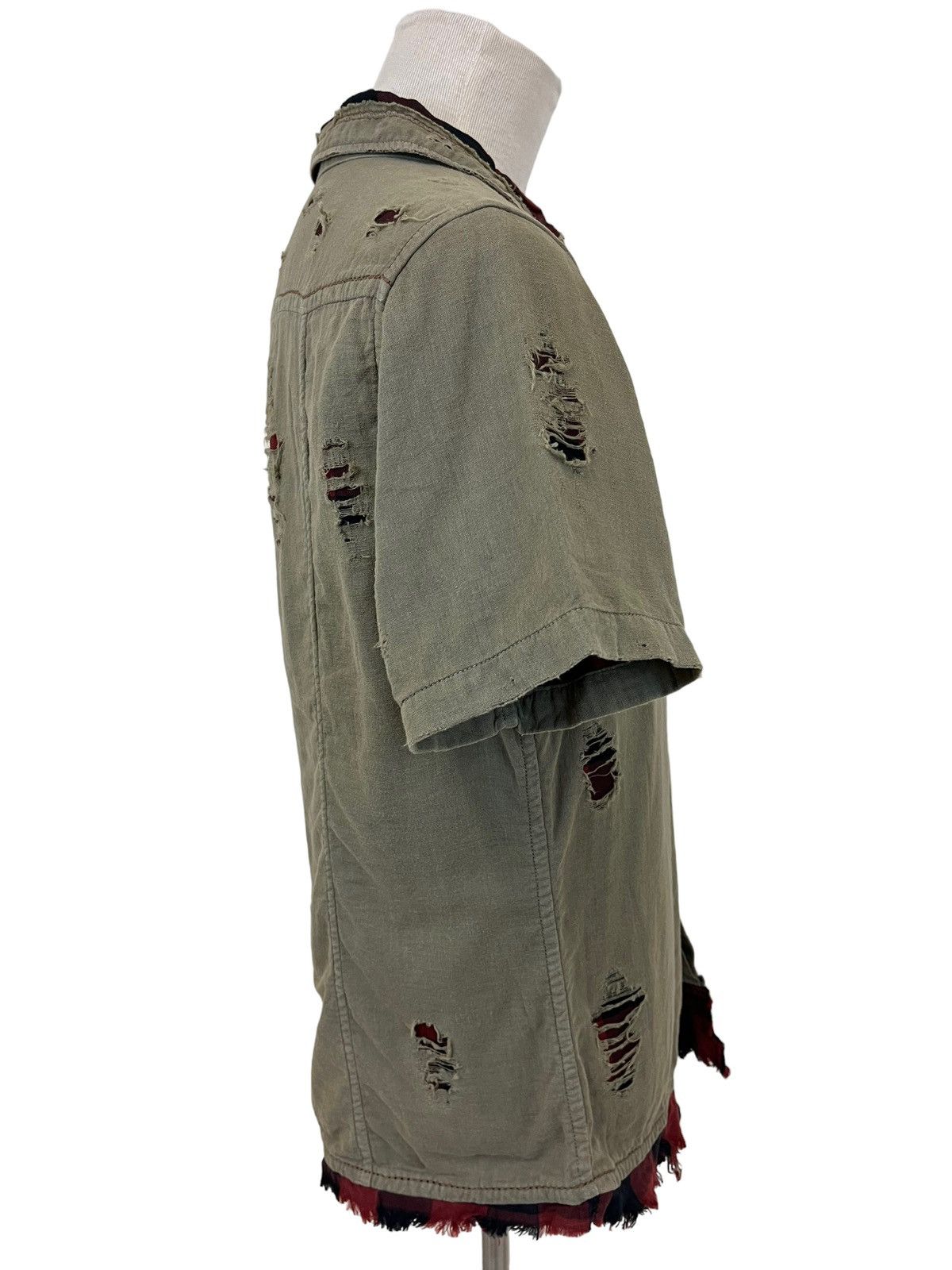 Marithe + Francois Girbaud Archival Marith Francious Girbaud Distressed Shirts Size US M / EU 48-50 / 2 - 6 Thumbnail