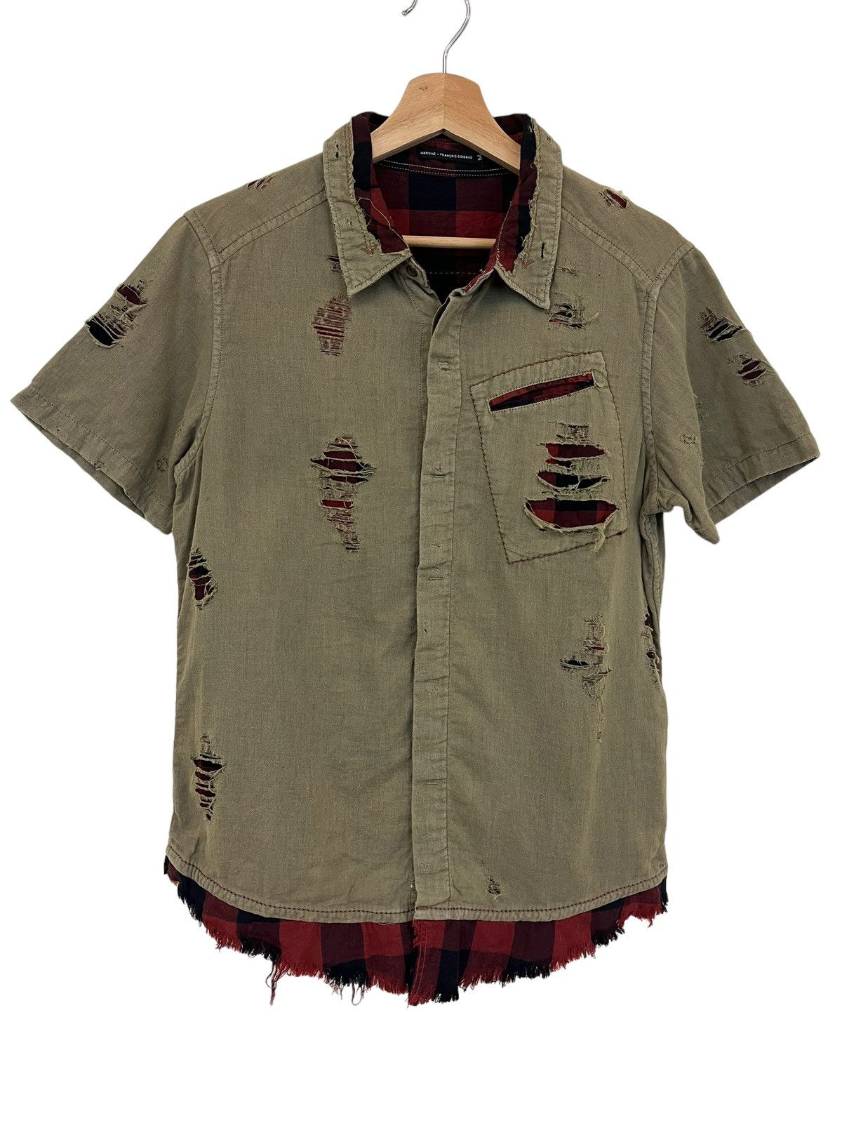 Marithe + Francois Girbaud Archival Marith Francious Girbaud Distressed Shirts Size US M / EU 48-50 / 2 - 1 Thumbnail