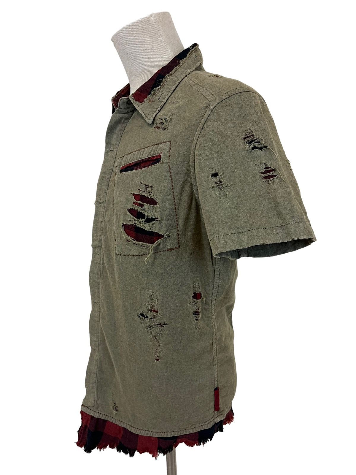 Marithe + Francois Girbaud Archival Marith Francious Girbaud Distressed Shirts Size US M / EU 48-50 / 2 - 7 Thumbnail