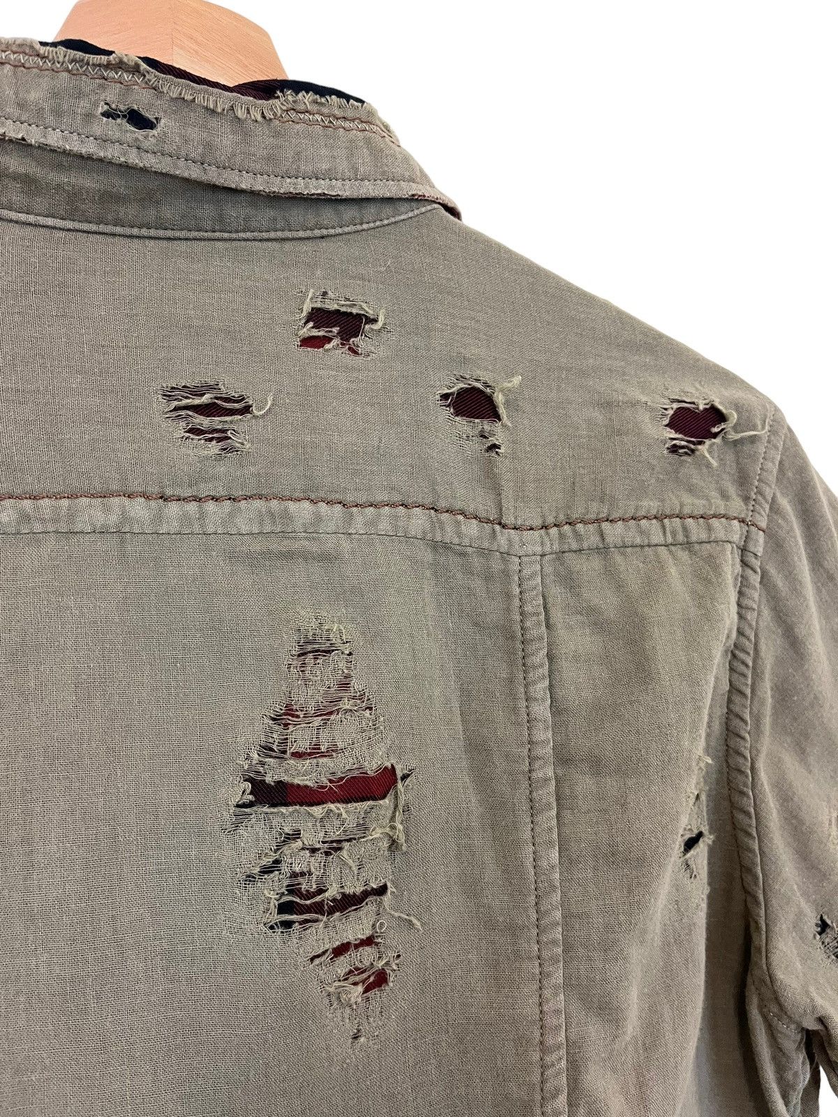 Marithe + Francois Girbaud Archival Marith Francious Girbaud Distressed Shirts Size US M / EU 48-50 / 2 - 10 Thumbnail