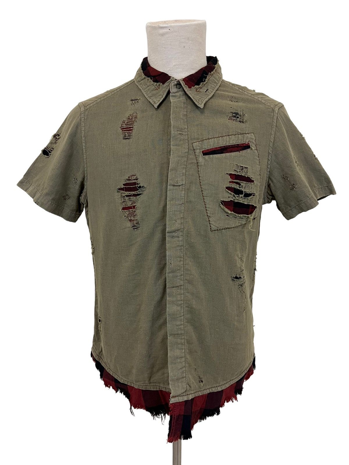Marithe + Francois Girbaud Archival Marith Francious Girbaud Distressed Shirts Size US M / EU 48-50 / 2 - 8 Thumbnail