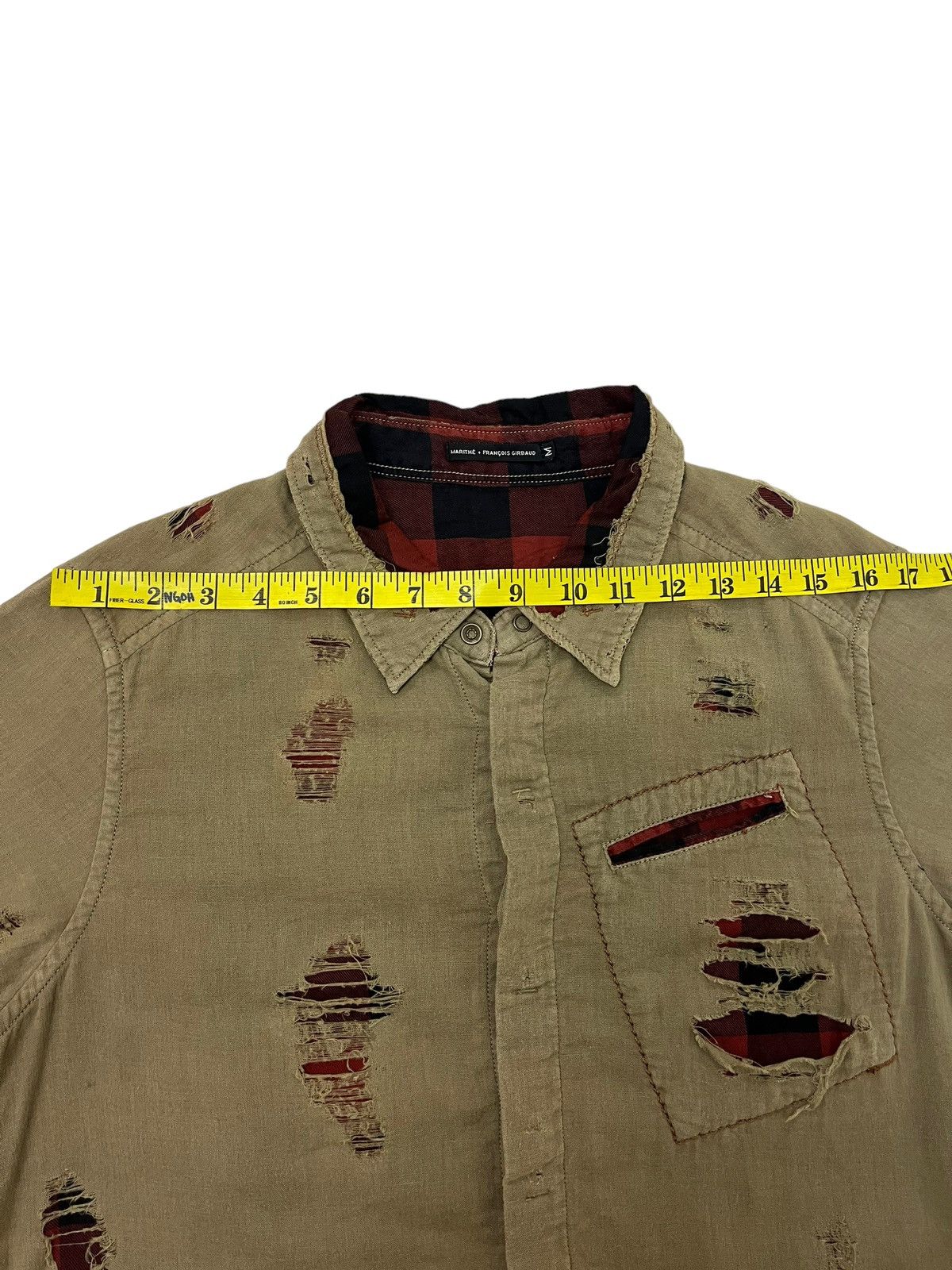Marithe + Francois Girbaud Archival Marith Francious Girbaud Distressed Shirts Size US M / EU 48-50 / 2 - 22 Thumbnail