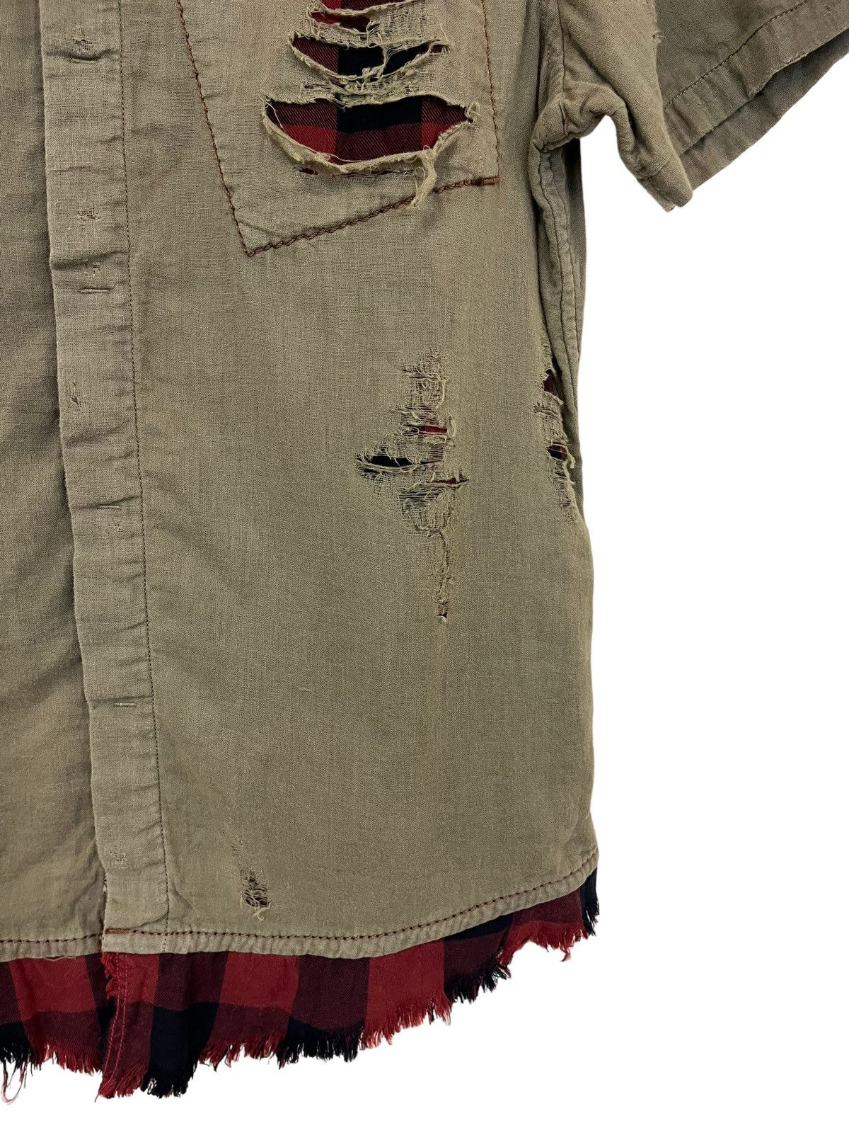 Marithe + Francois Girbaud Archival Marith Francious Girbaud Distressed Shirts Size US M / EU 48-50 / 2 - 16 Thumbnail